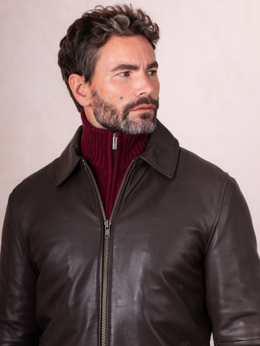 Ravenstonedale Collared Leather Jacket