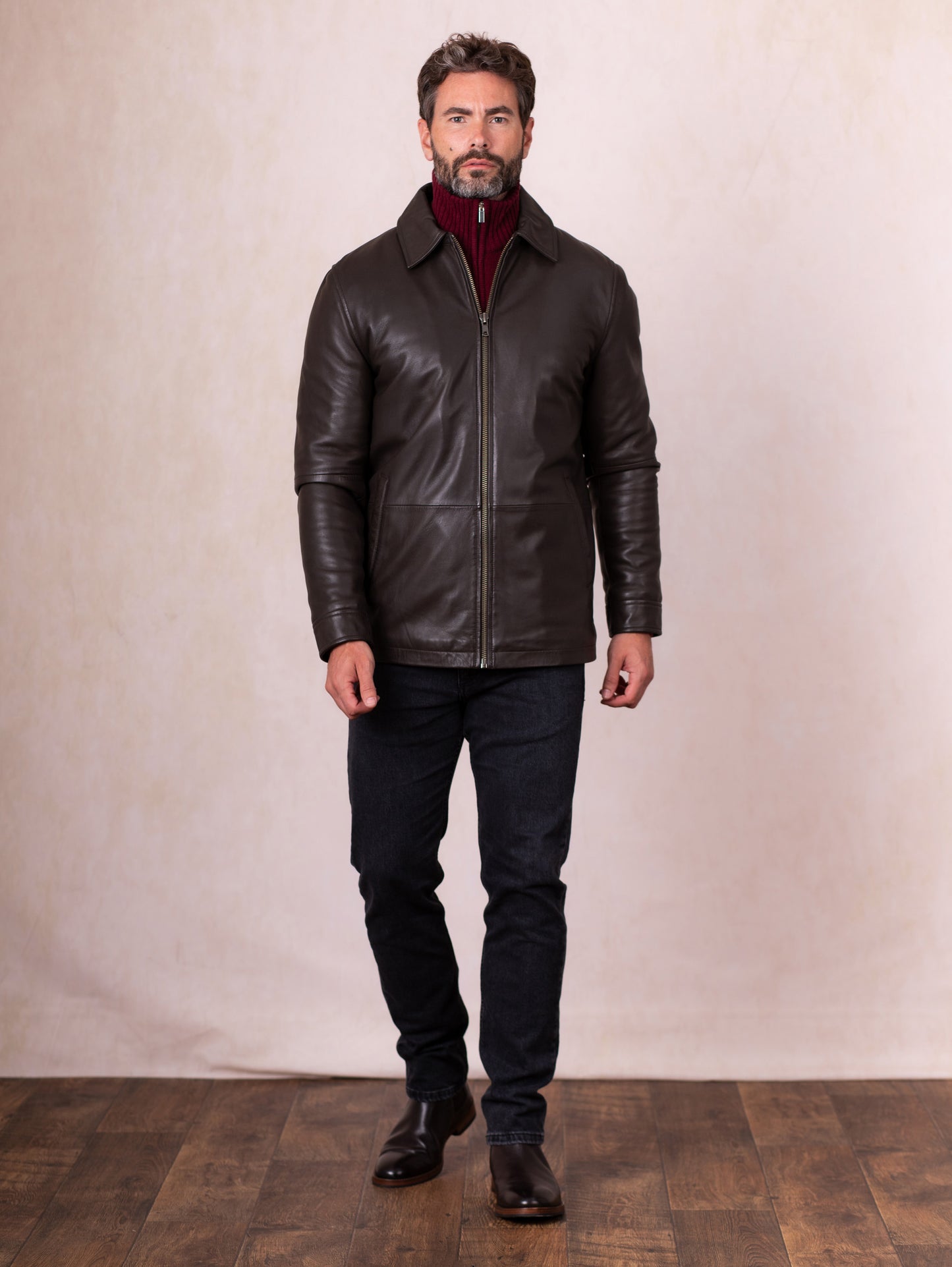 Ravenstonedale Collared Leather Jacket