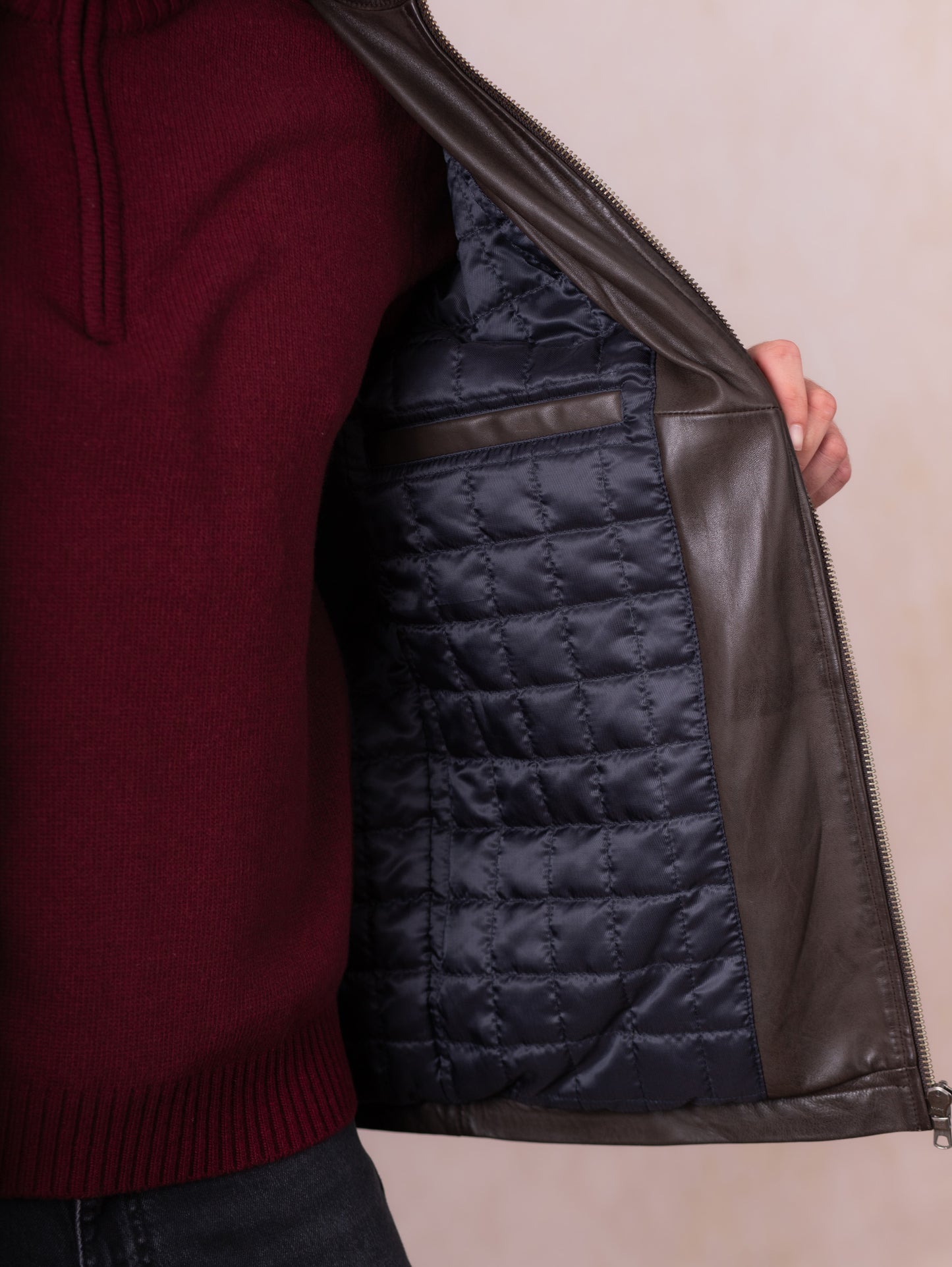 Ravenstonedale Collared Leather Jacket