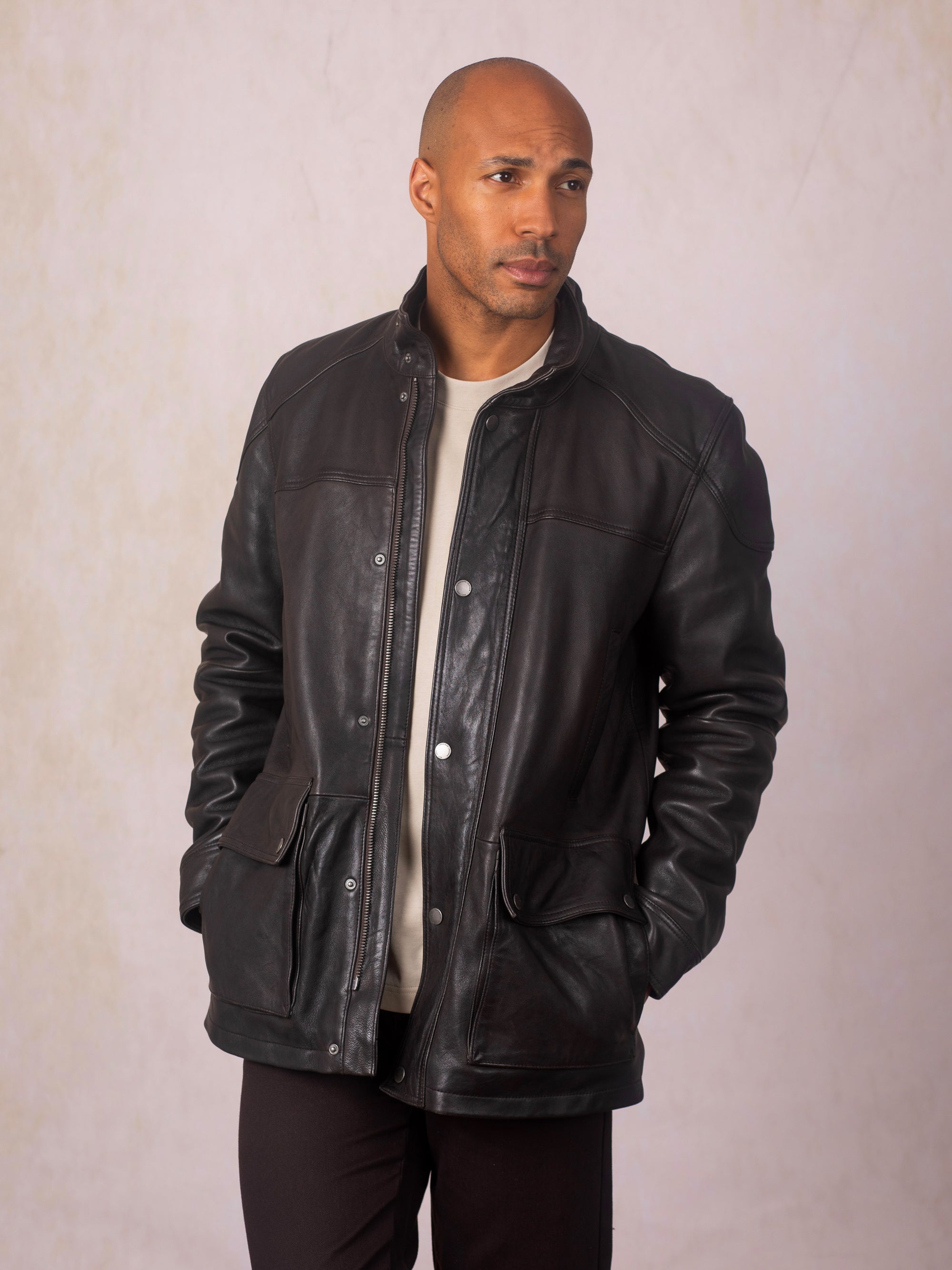 Strands Leather Coat
