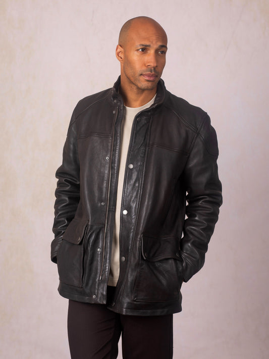 Strands Leather Coat