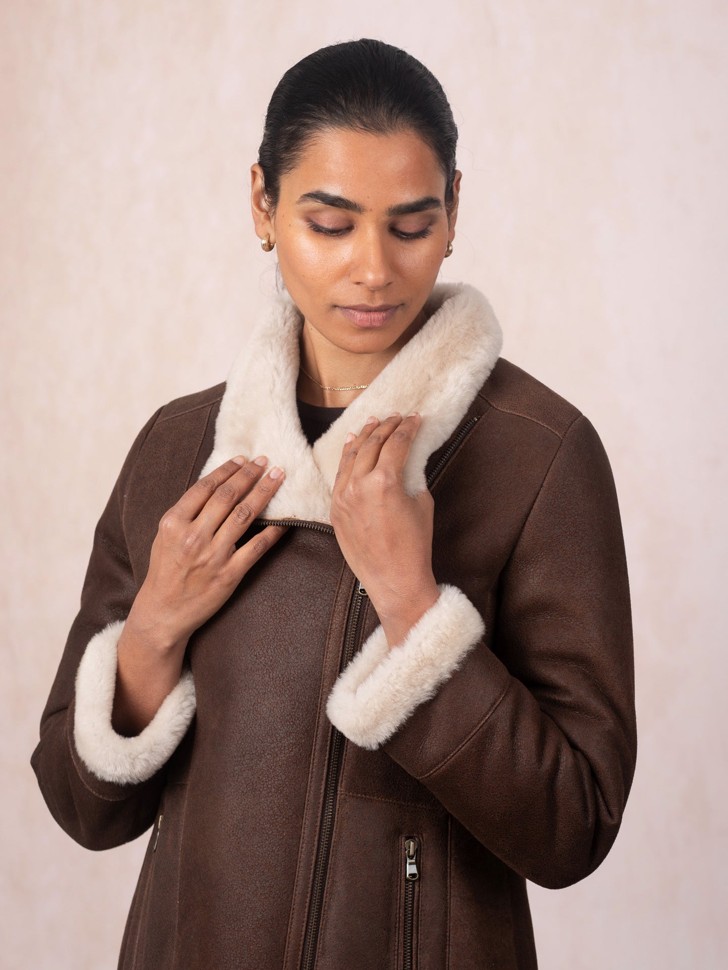Armboth Shearling Aviator Jacket