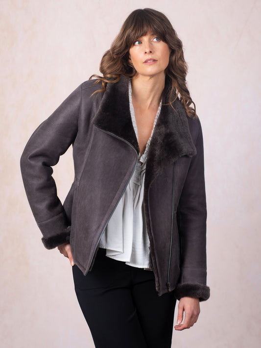 Armboth Shearling Aviator Jacket