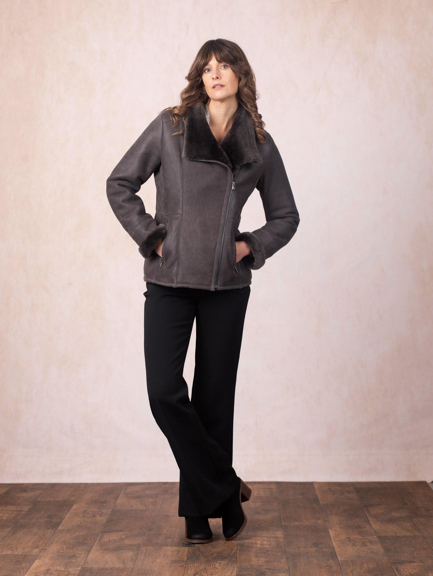 Armboth Shearling Aviator Jacket