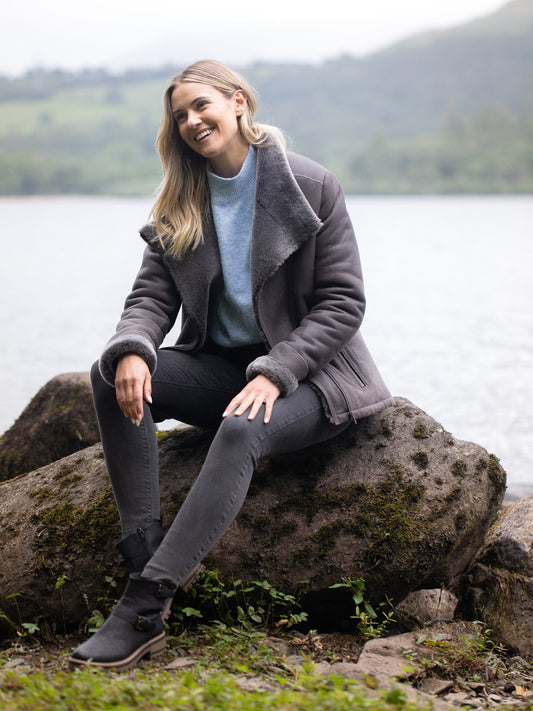 Armboth Shearling Aviator Jacket