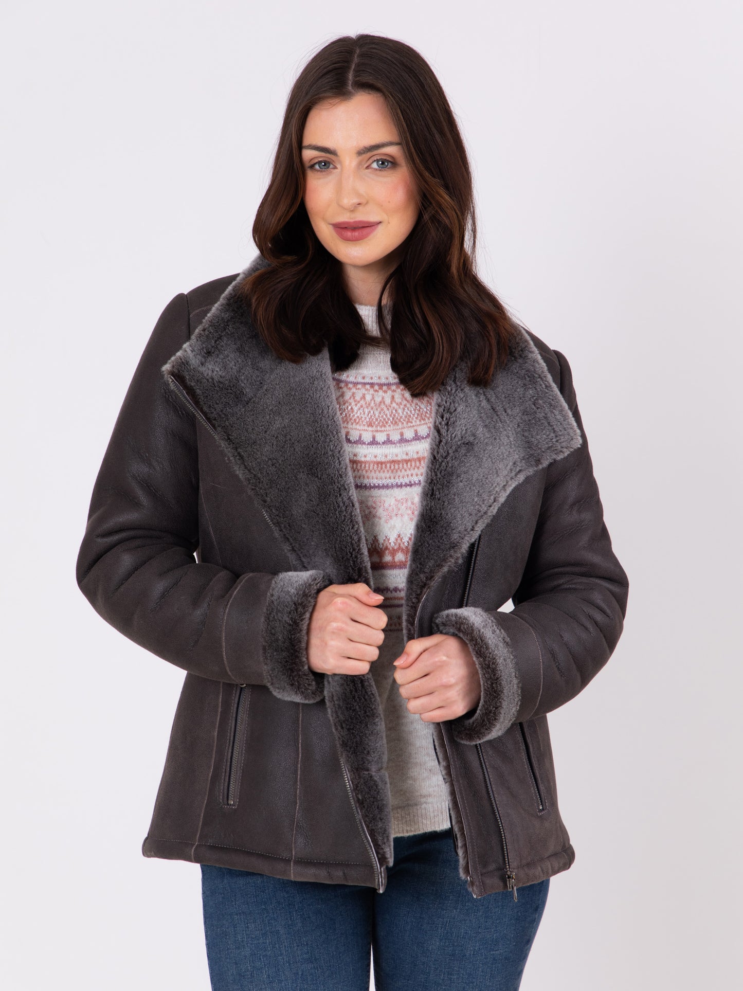Armboth Shearling Aviator Jacket