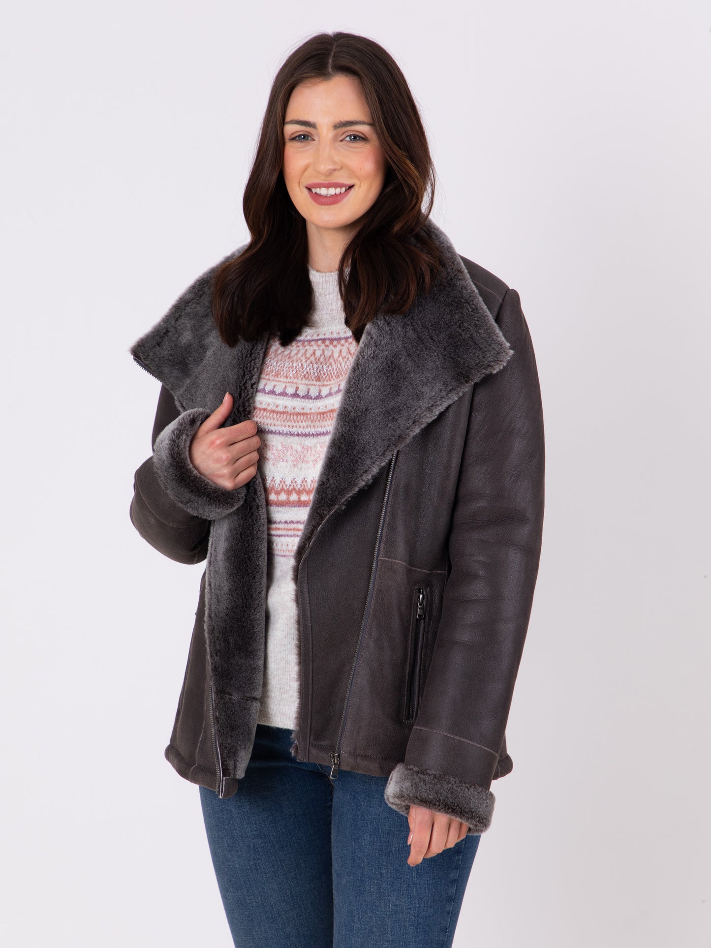 Armboth Shearling Aviator Jacket