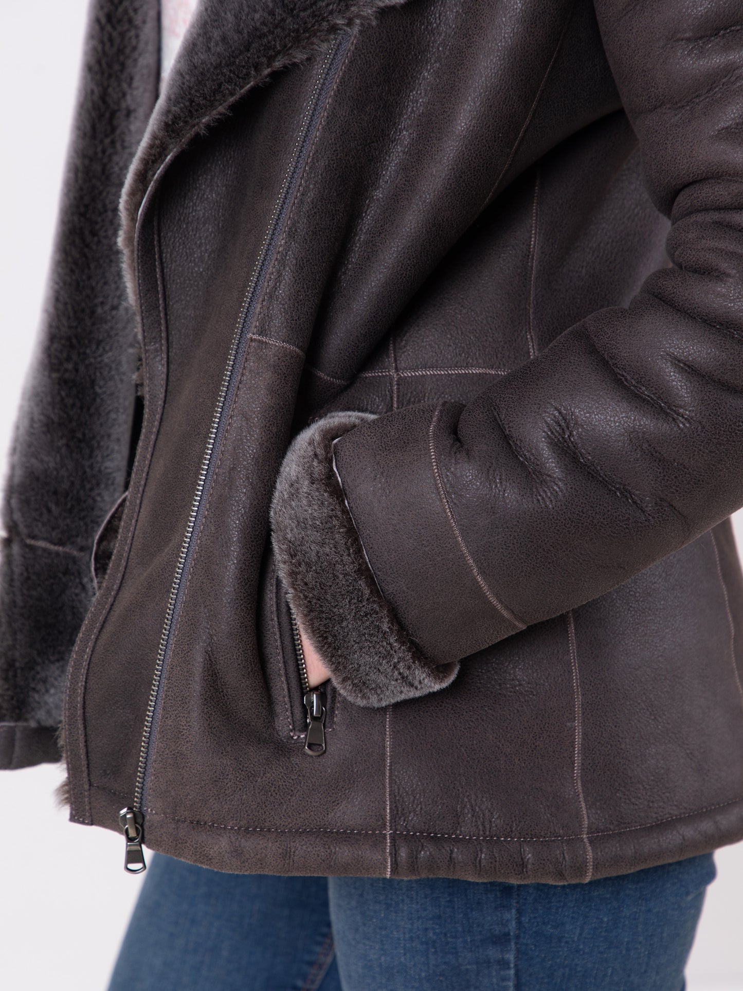 Armboth Shearling Aviator Jacket