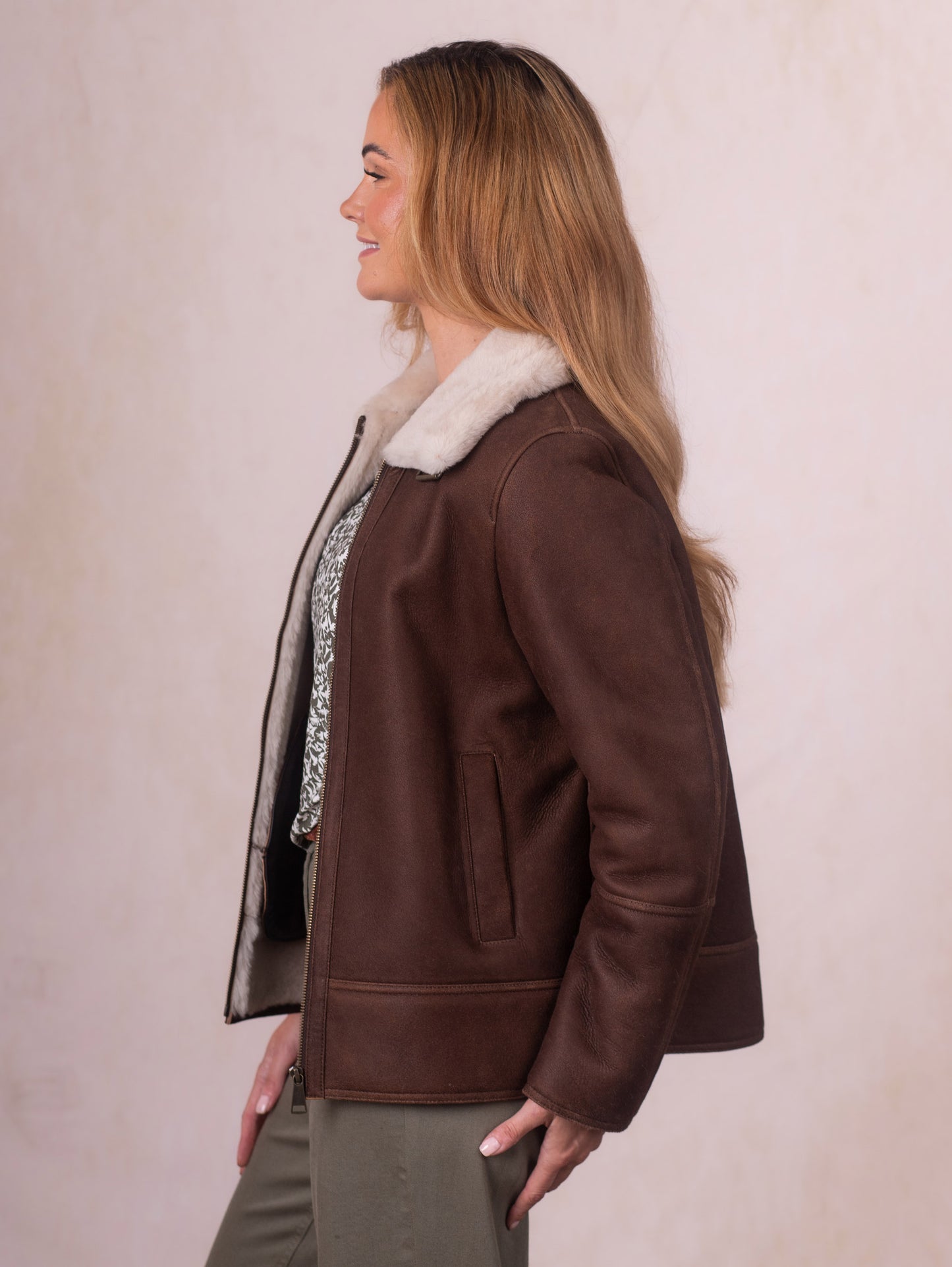 Clough Shearling Aviator Jacket