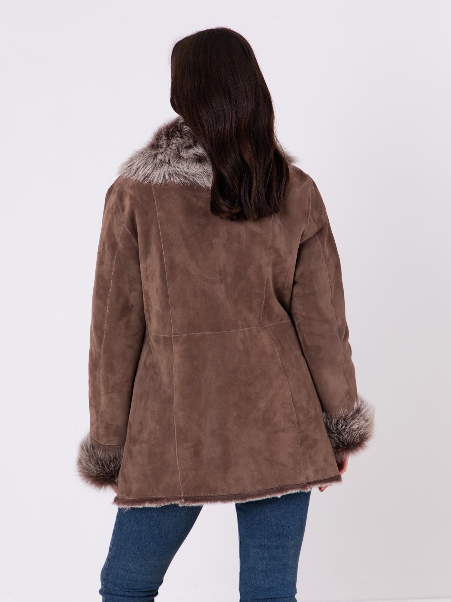 Bleaberry Toscana Shearling Mid Length Coat