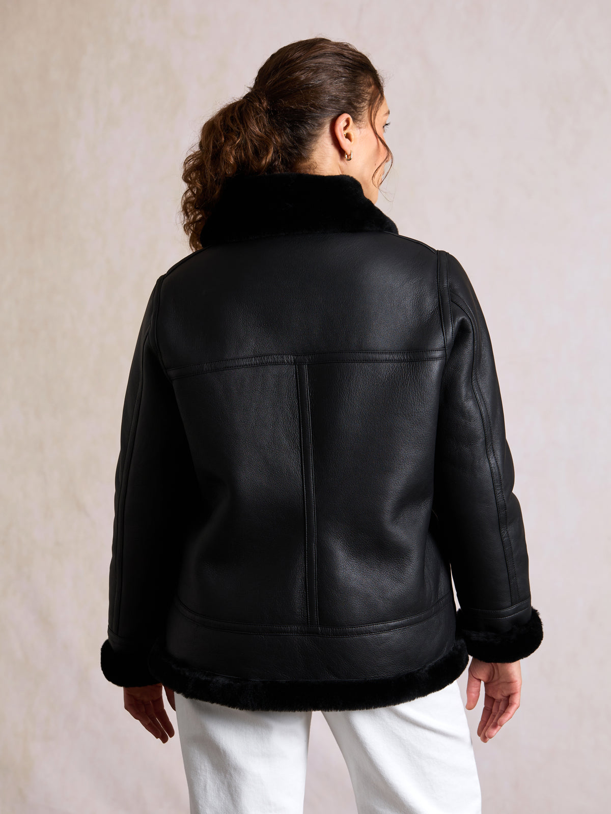 Chapels Collared Sheepskin Jacket
