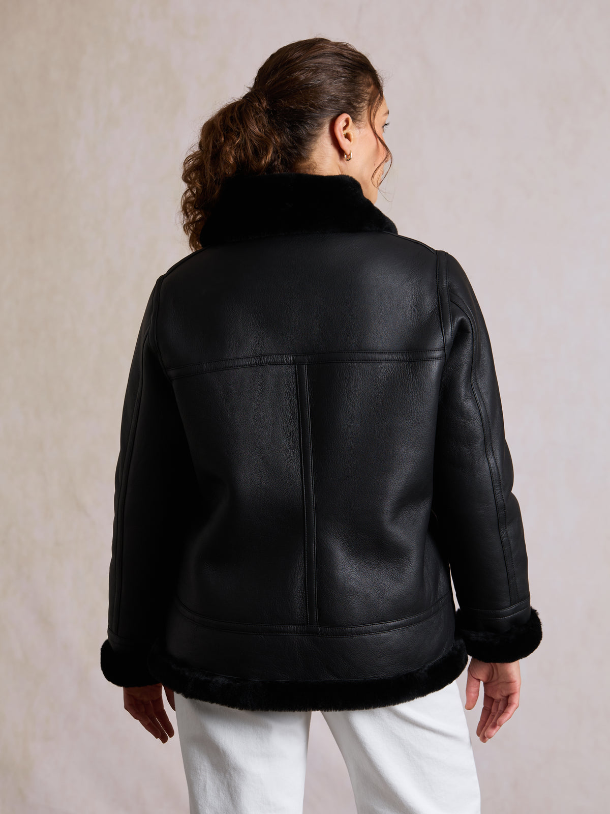 Chapels Collared Sheepskin Jacket