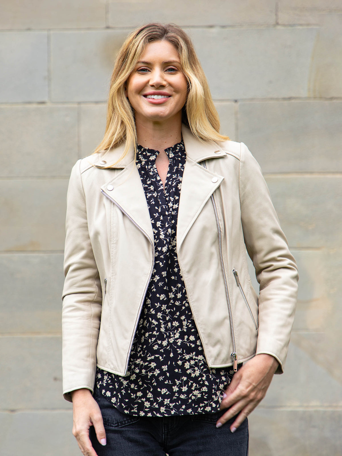 Thirlmere Leather Biker Jacket