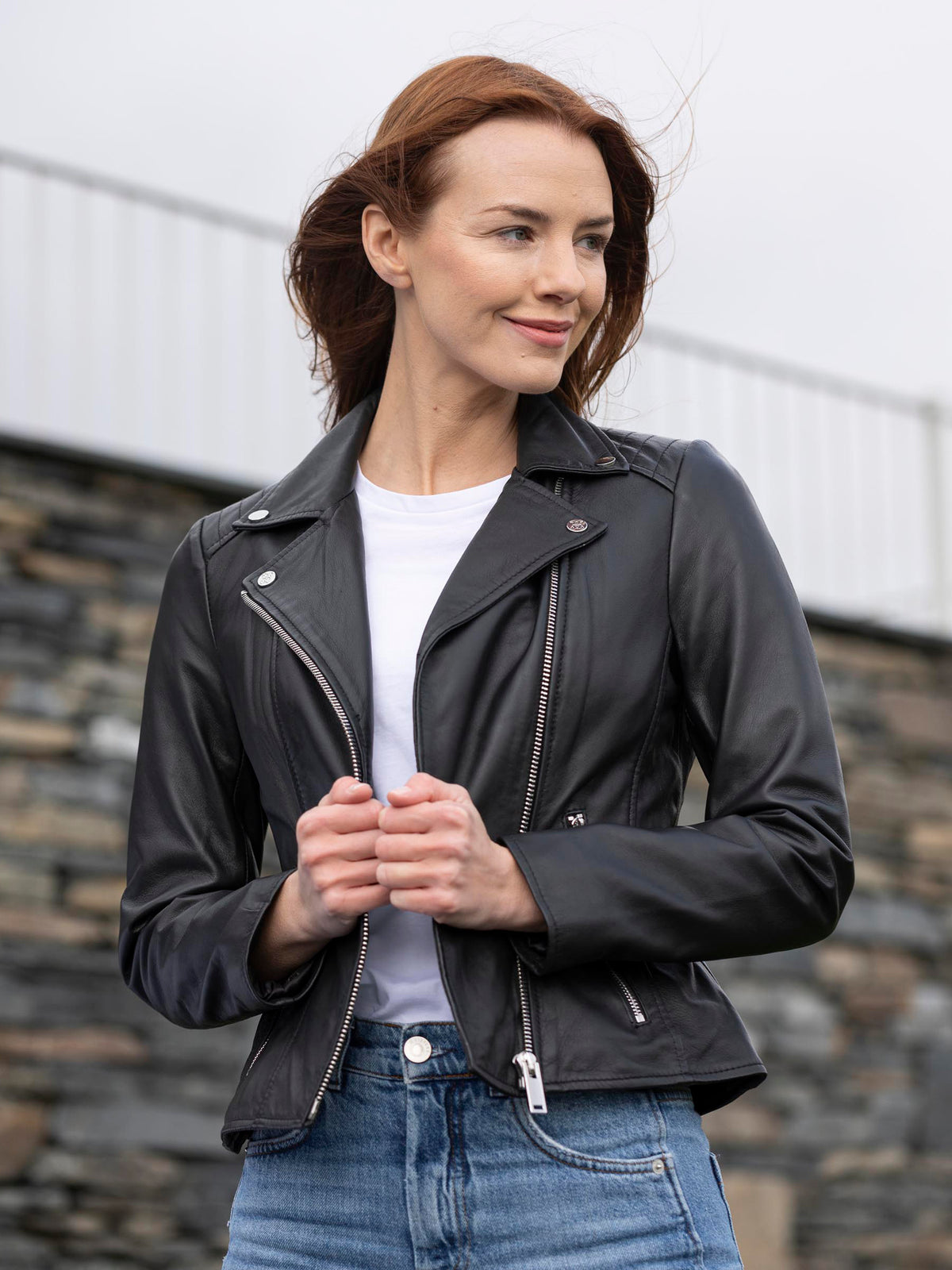 Thirlmere Leather Biker Jacket