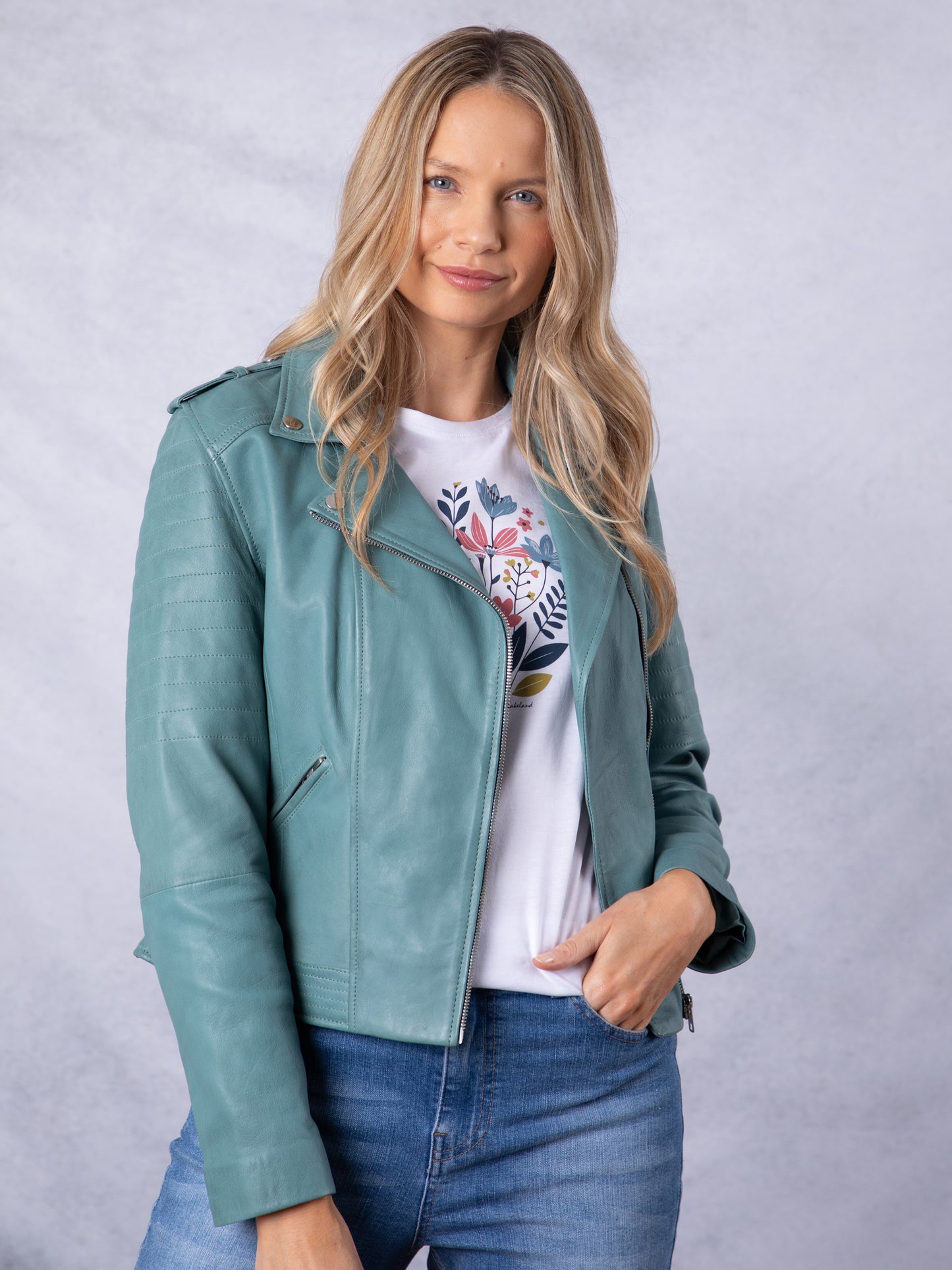 Esthwaite Leather Biker Jacket