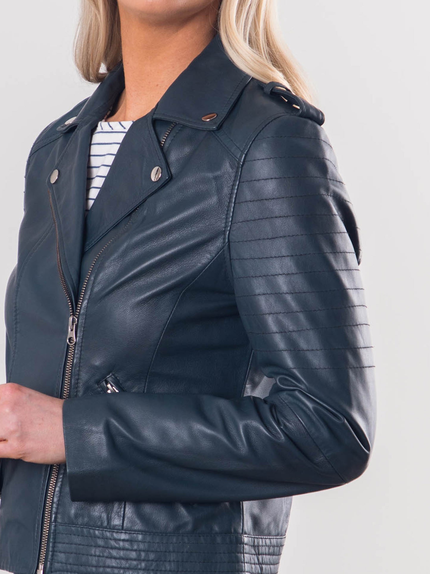 Esthwaite Leather Biker Jacket