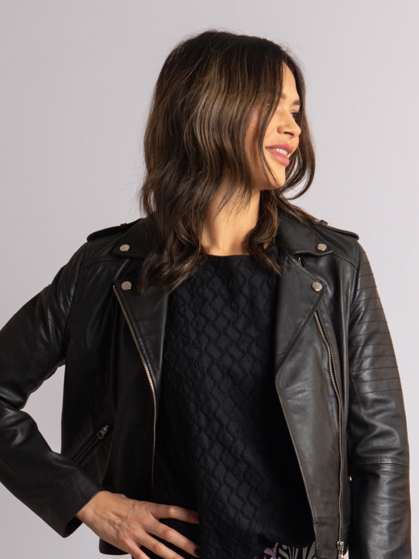 Esthwaite Leather Biker Jacket