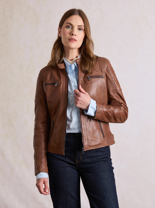 Buttermere Leather Racer Jacket