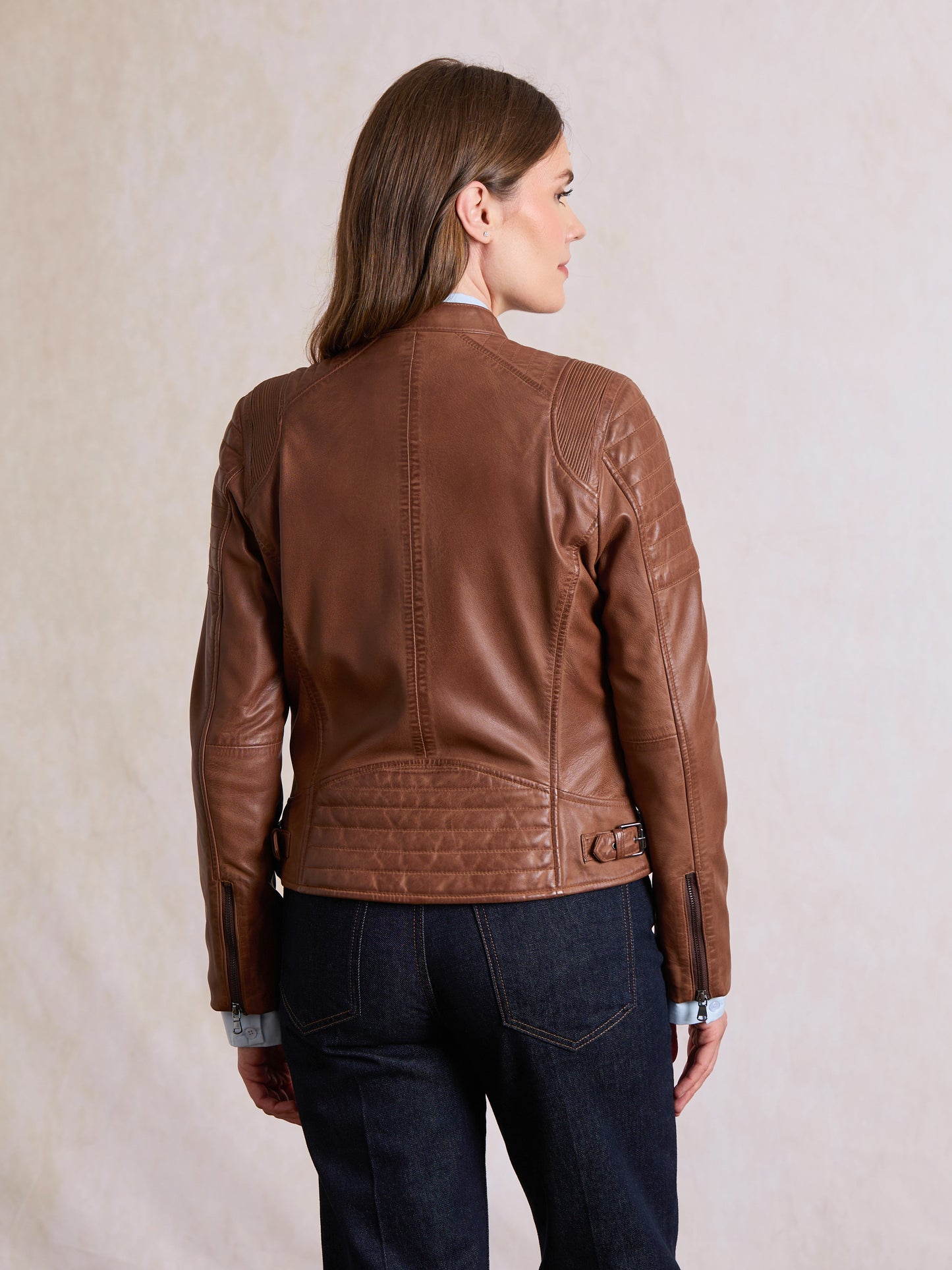 Buttermere Leather Racer Jacket