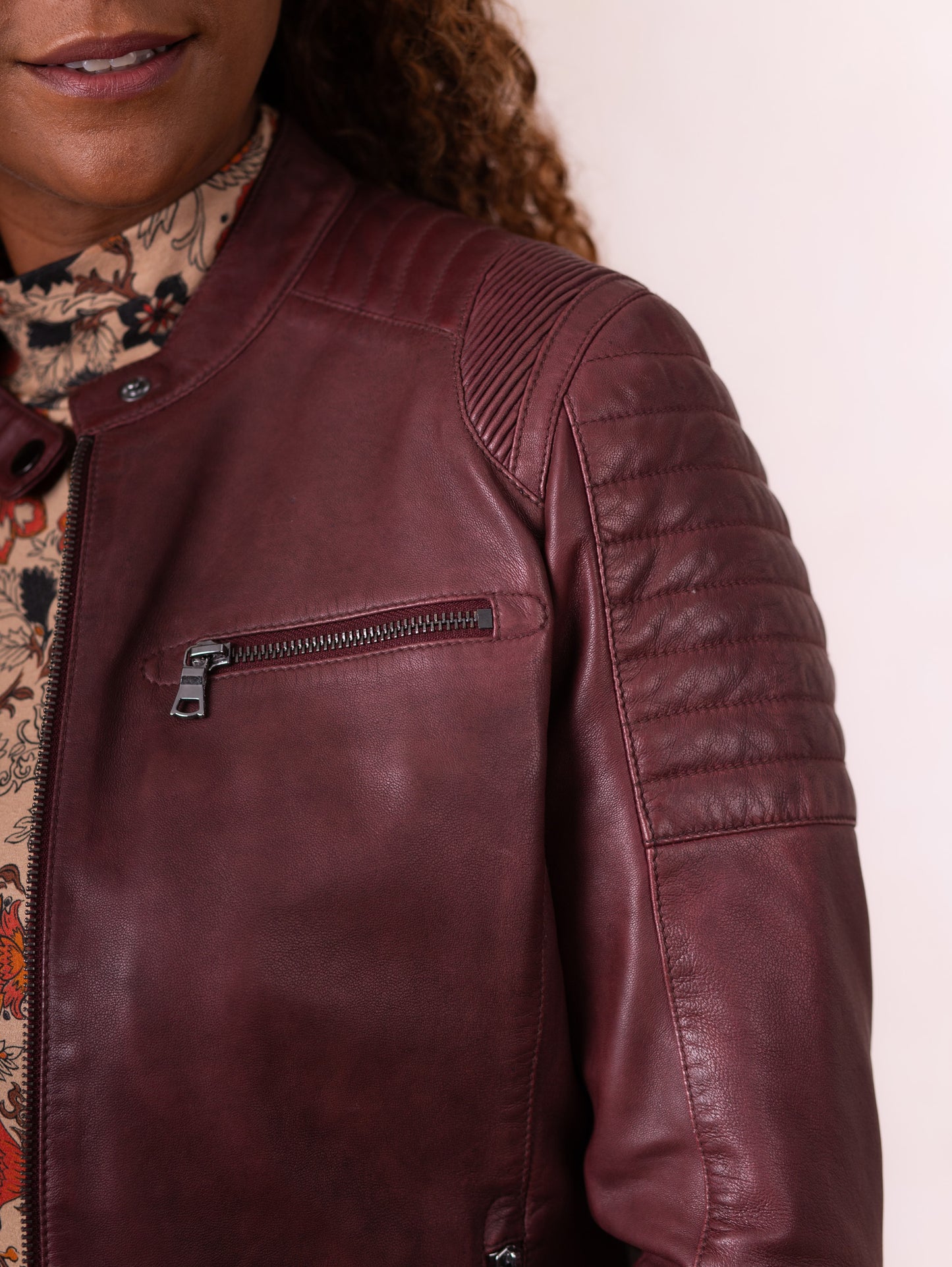 Buttermere Leather Racer Jacket