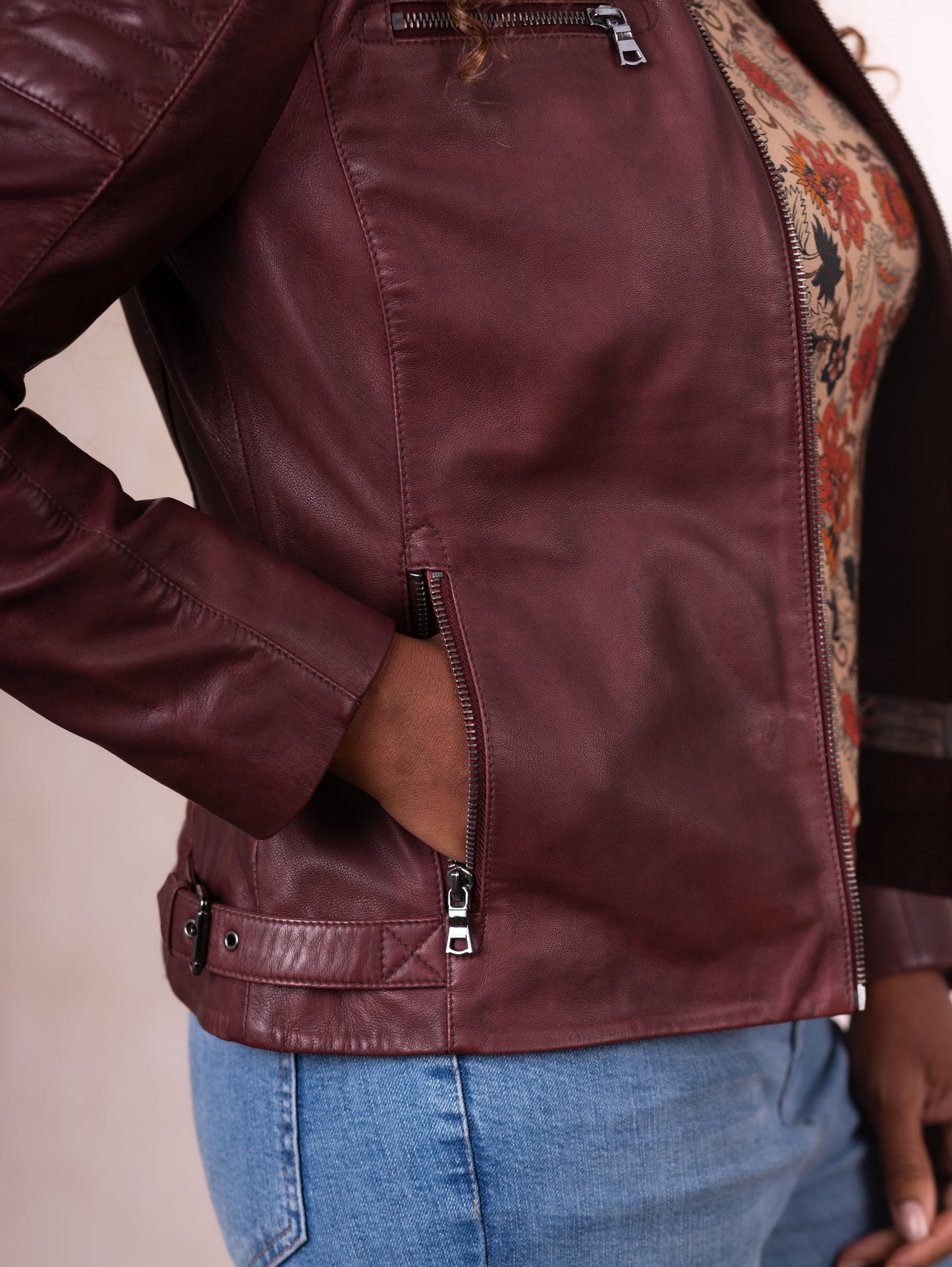Buttermere Leather Racer Jacket