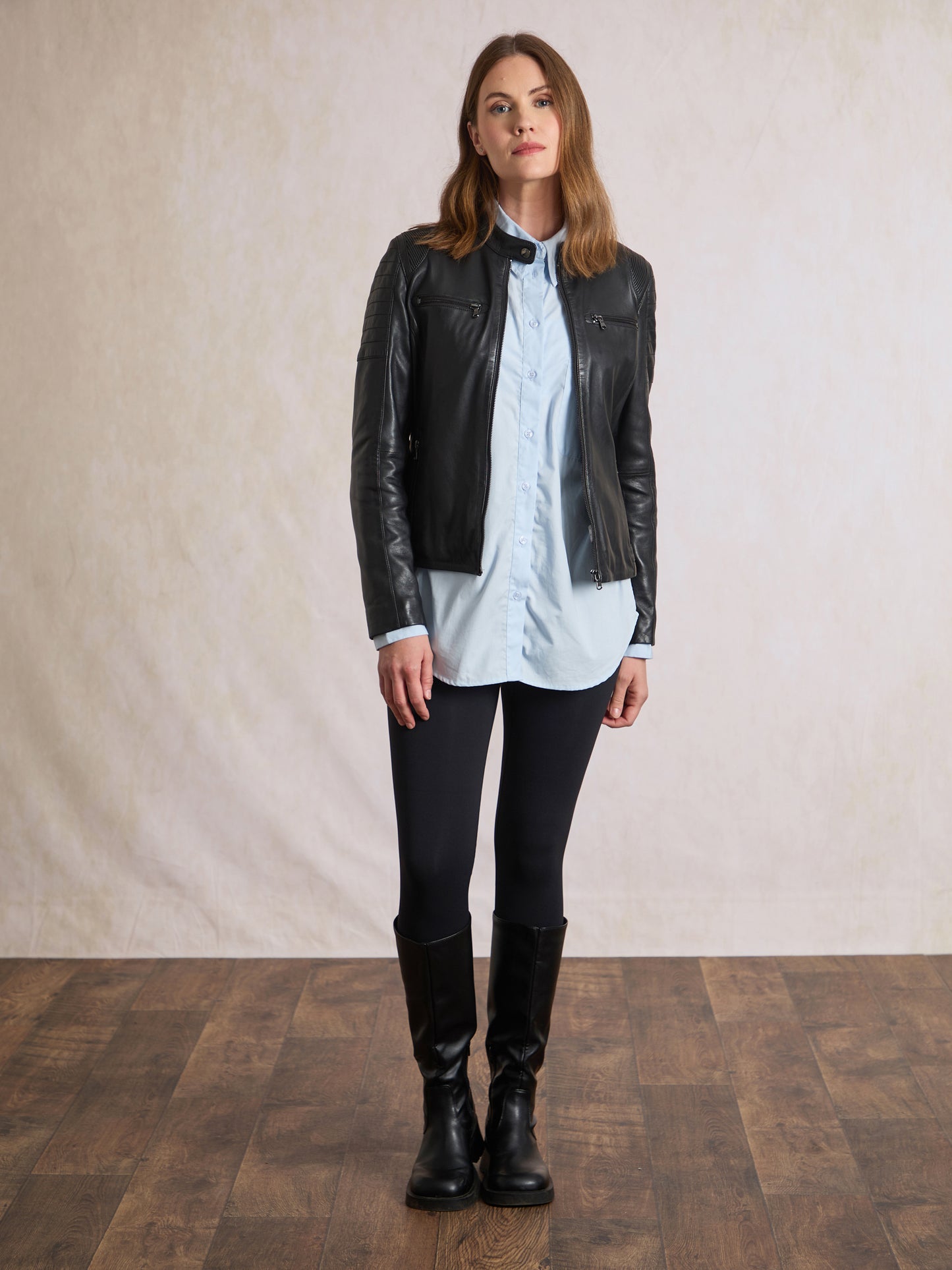 Buttermere Leather Racer Jacket