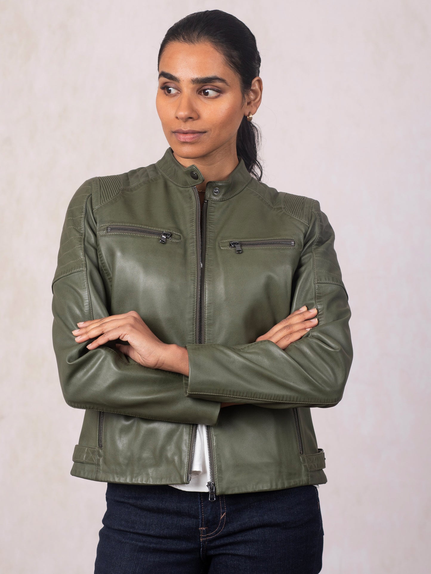 Buttermere Leather Racer Jacket