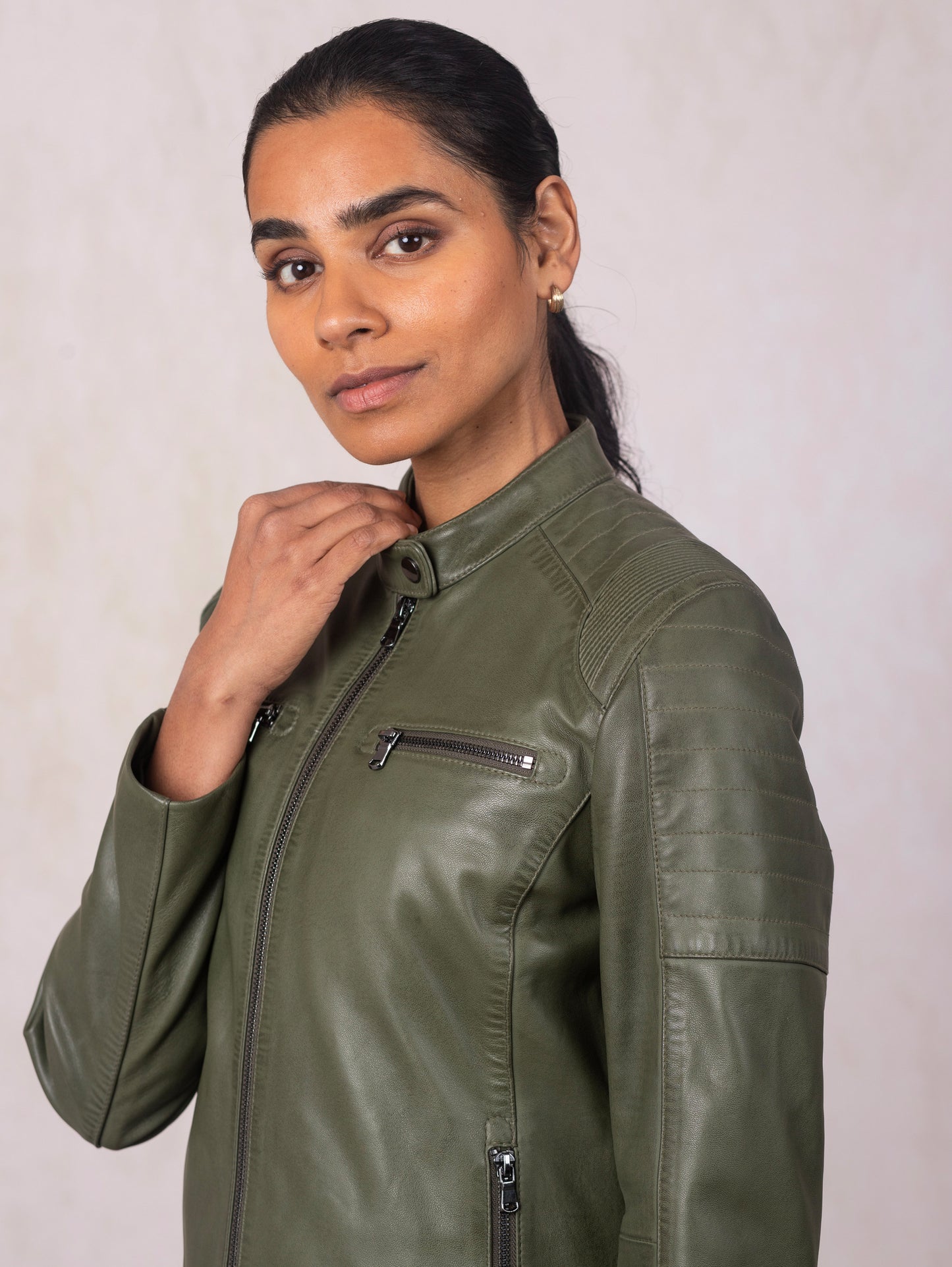 Buttermere Leather Racer Jacket