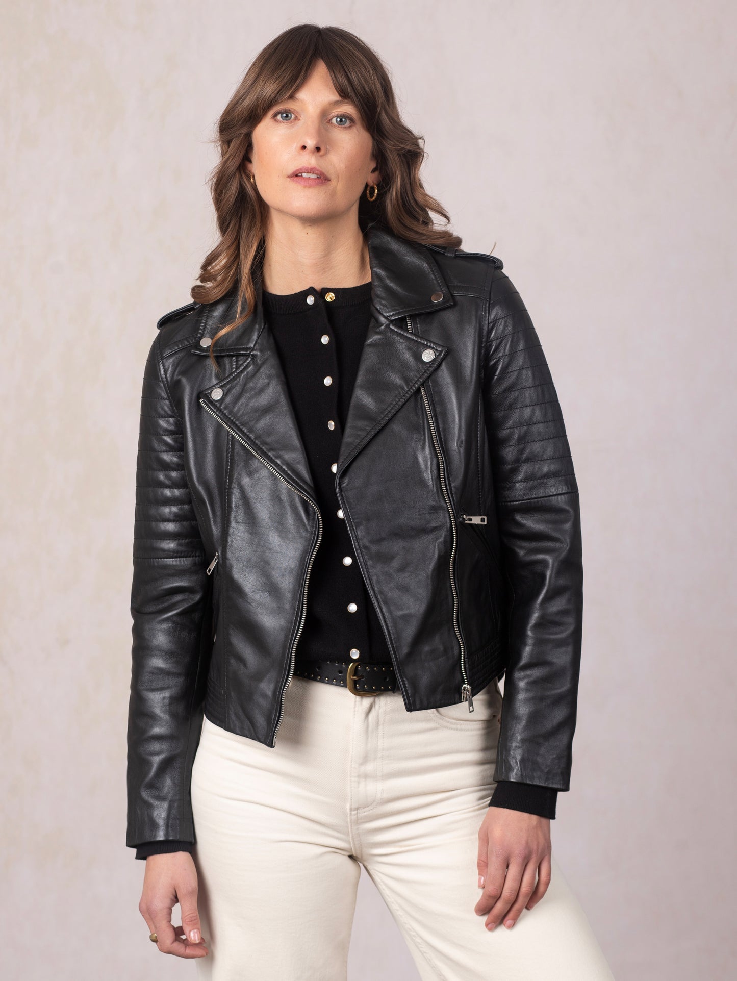 Esthwaite II Leather Biker Jacket