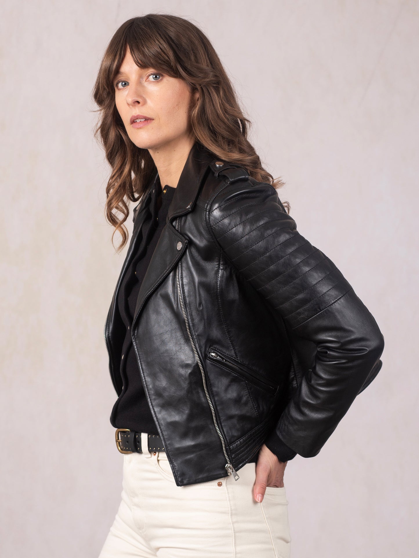 Esthwaite II Leather Biker Jacket