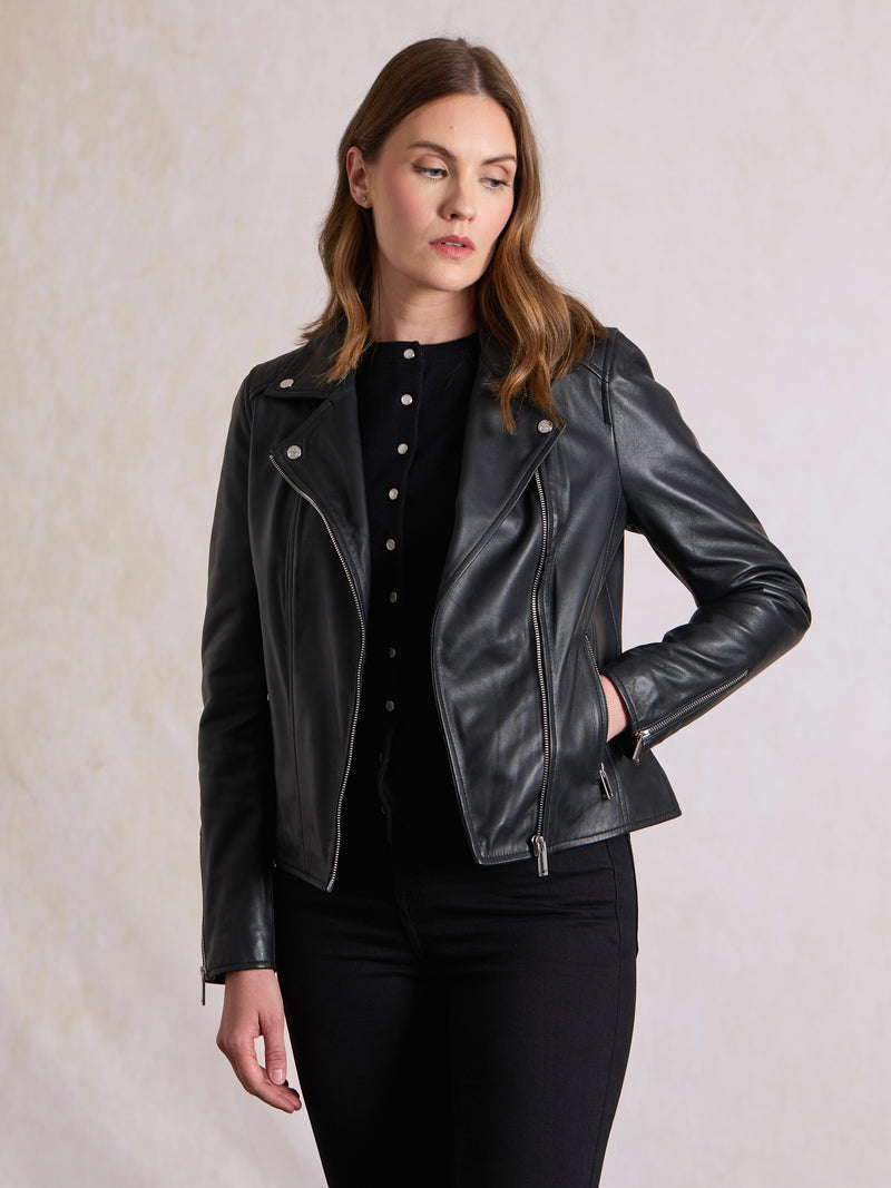 Tarraby Leather Biker Jacket