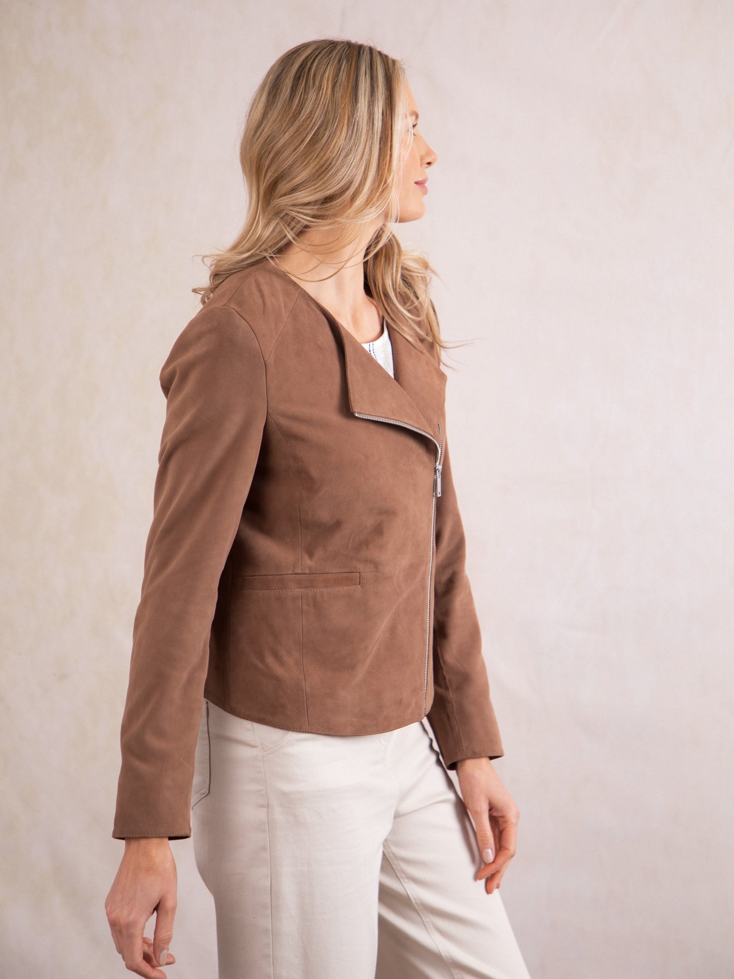 Sawrey Suede Biker Jacket