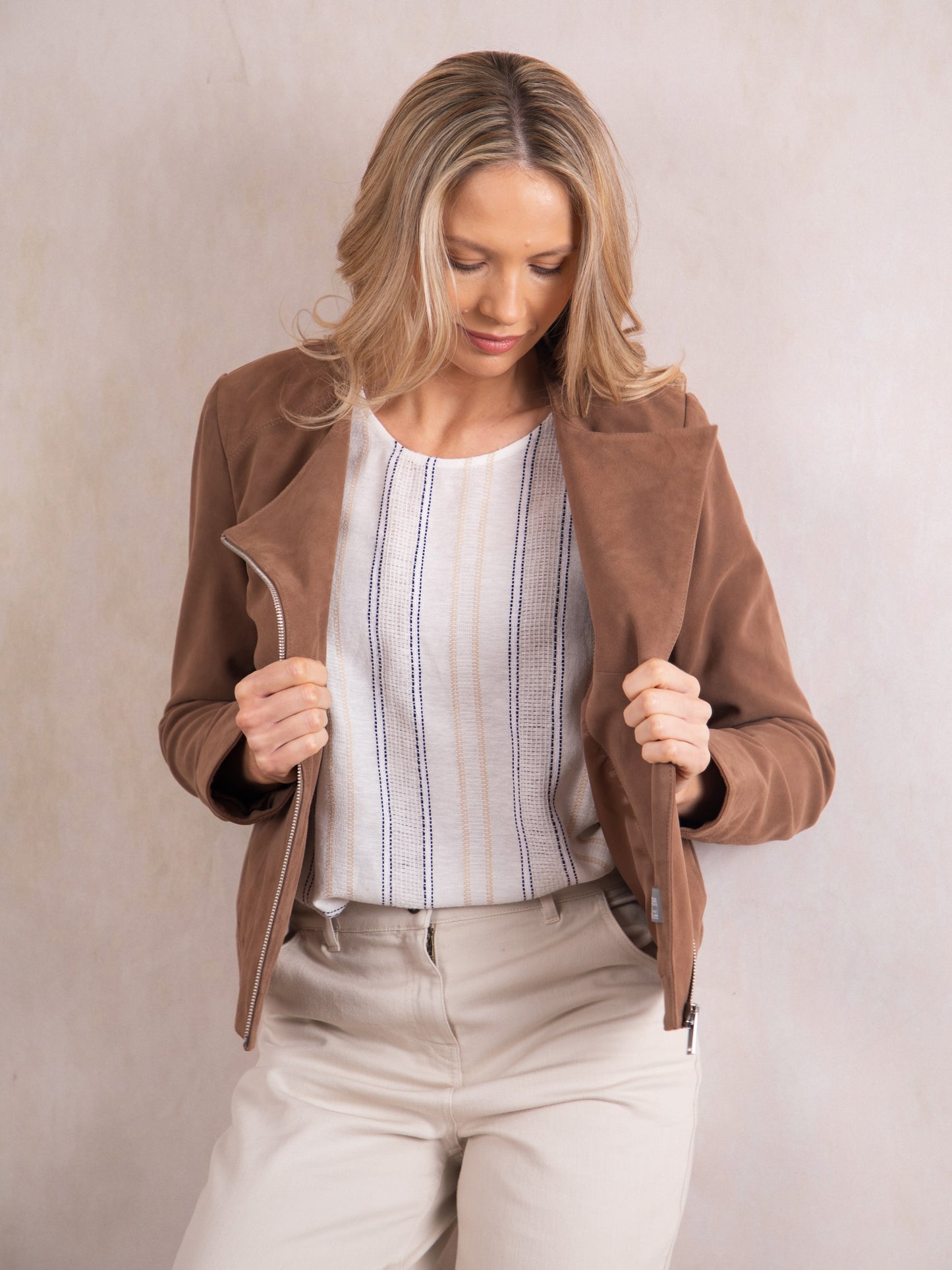 Sawrey Suede Biker Jacket