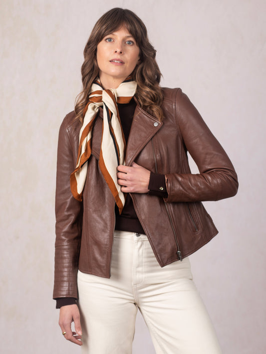 Tarn Leather Biker Jacket