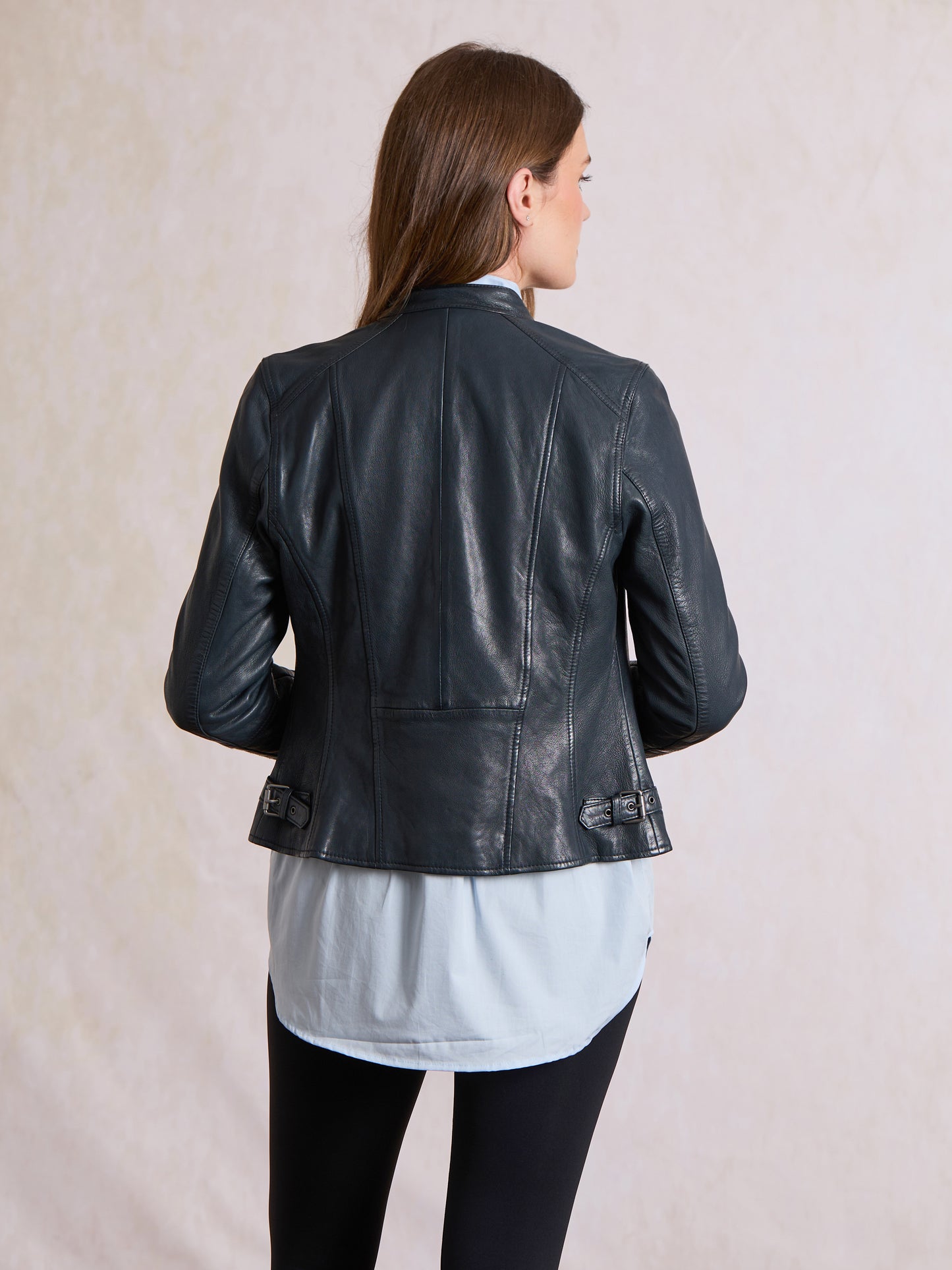 Tarn Leather Biker Jacket