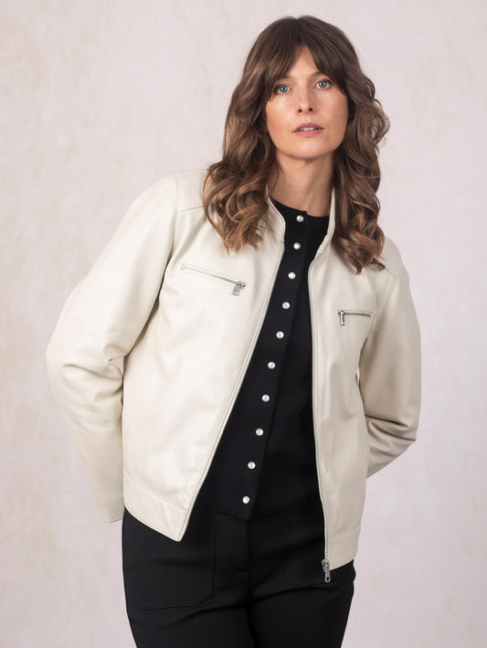 Forswick Leather Racer Jacket