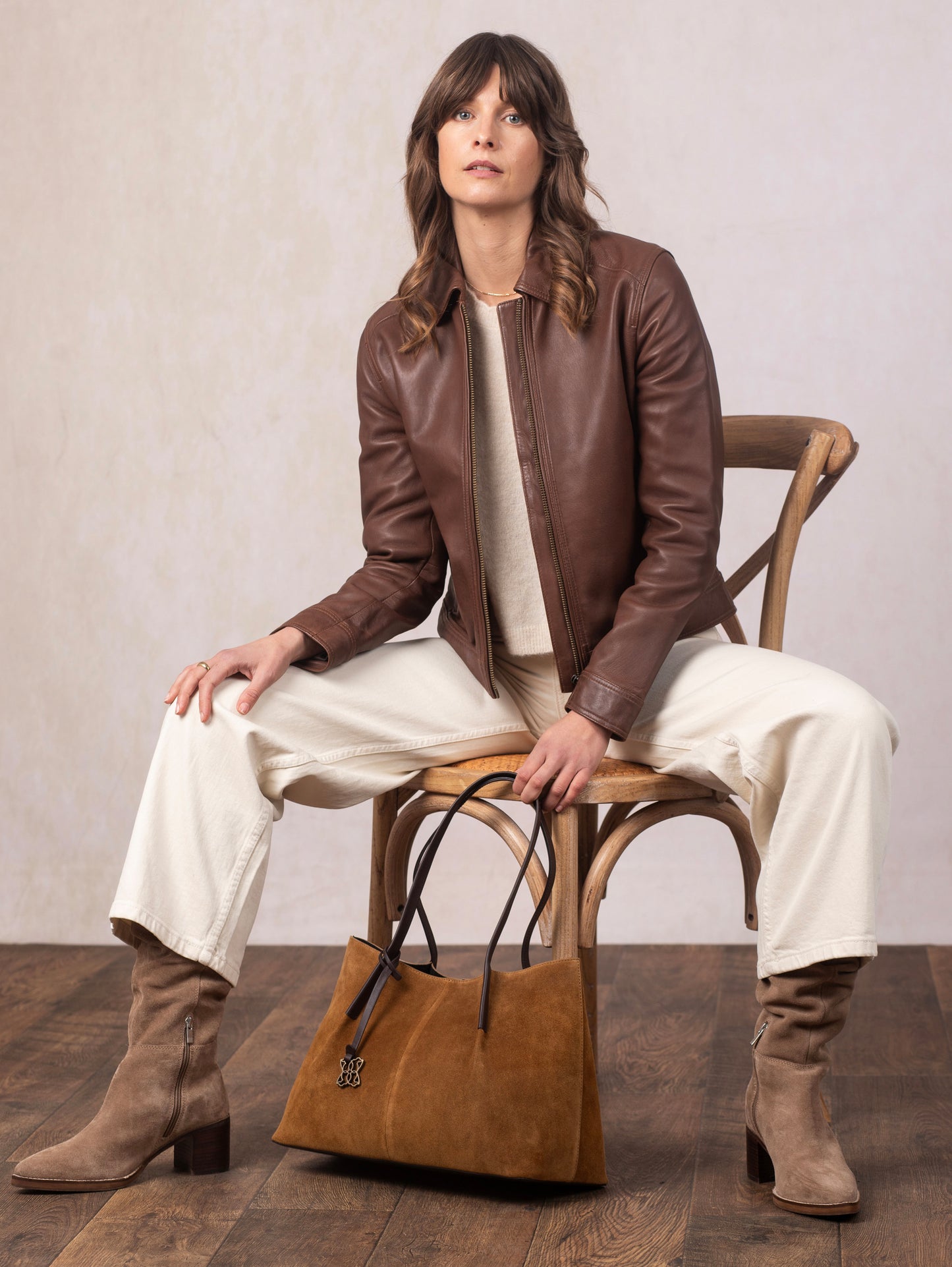 Crosthwaite Collared Leather Jacket