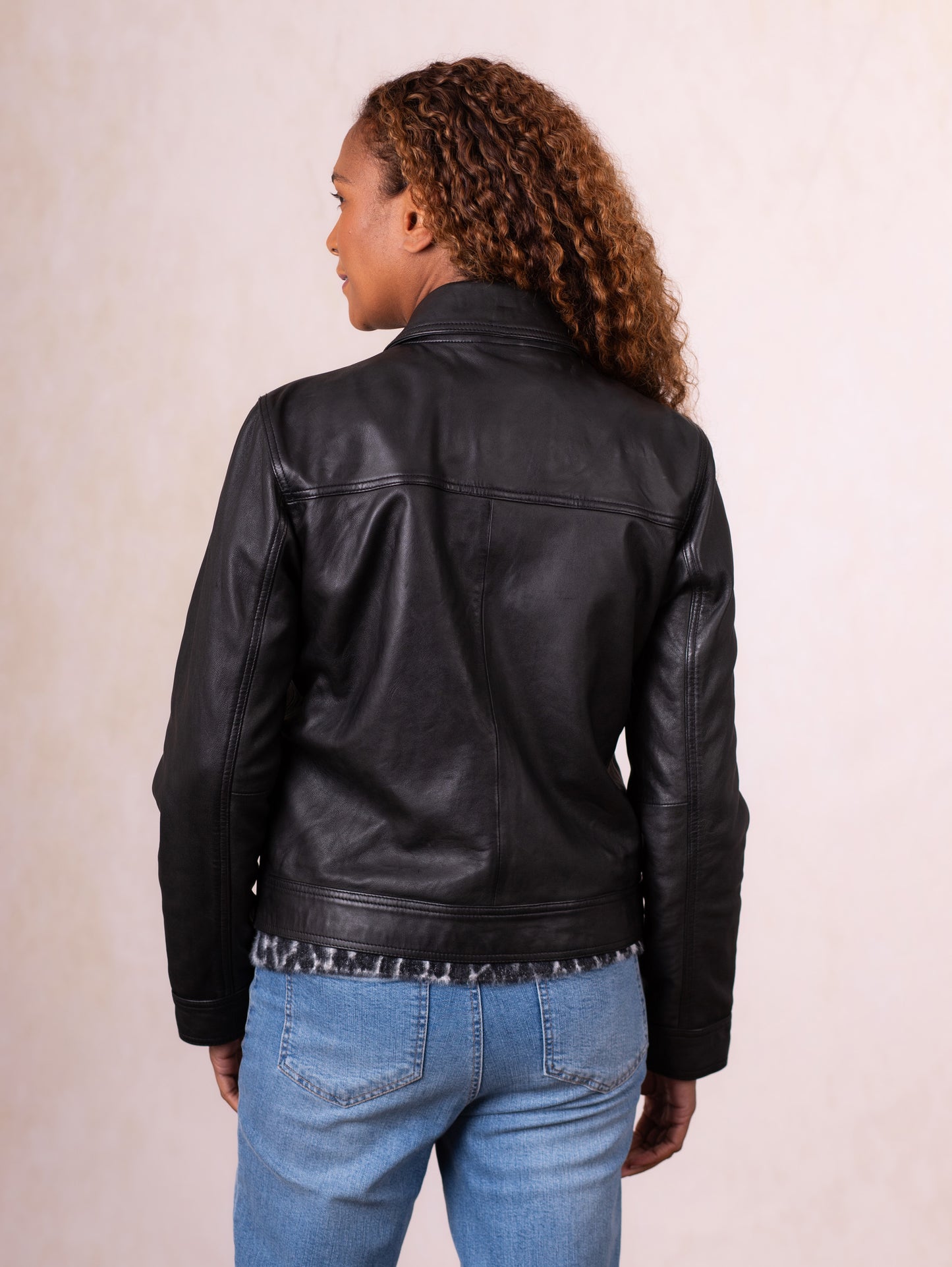 Crosthwaite Collared Leather Jacket