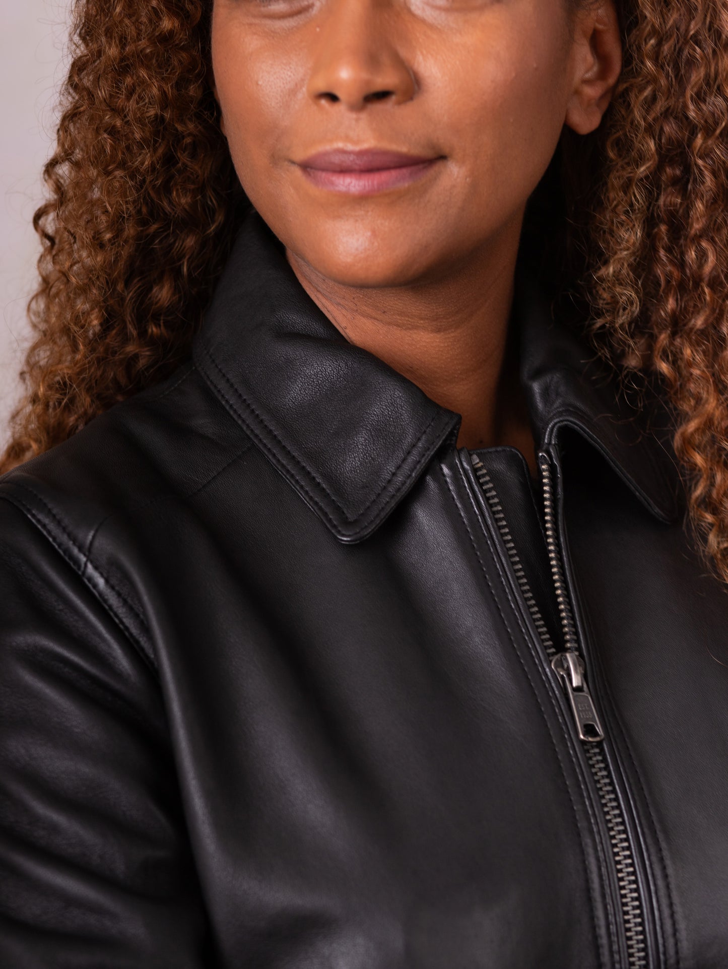 Crosthwaite Collared Leather Jacket