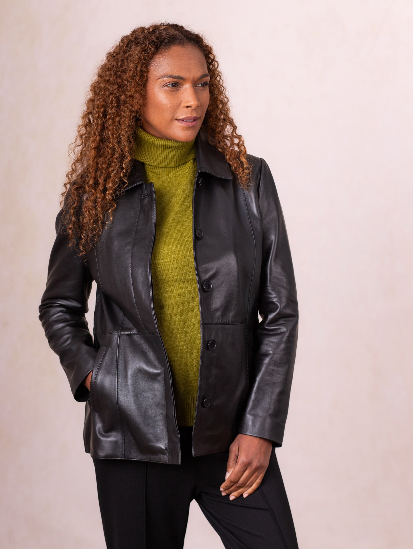 Mawbray Collared Leather Jacket