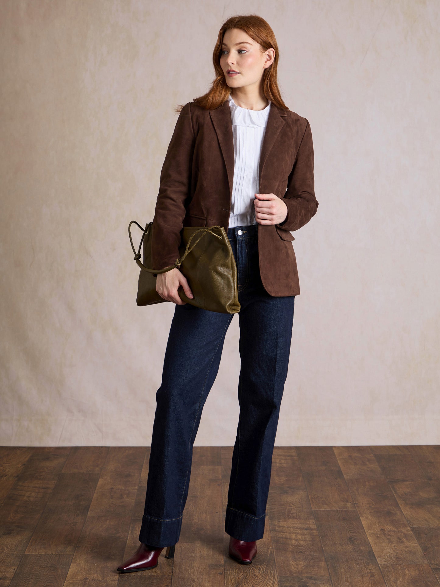 Birch Suede Blazer
