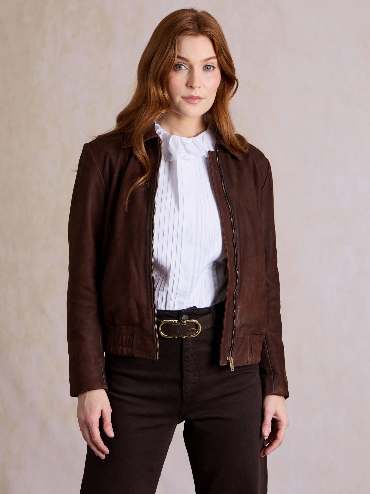 Froswick Leather Bomber Jacket