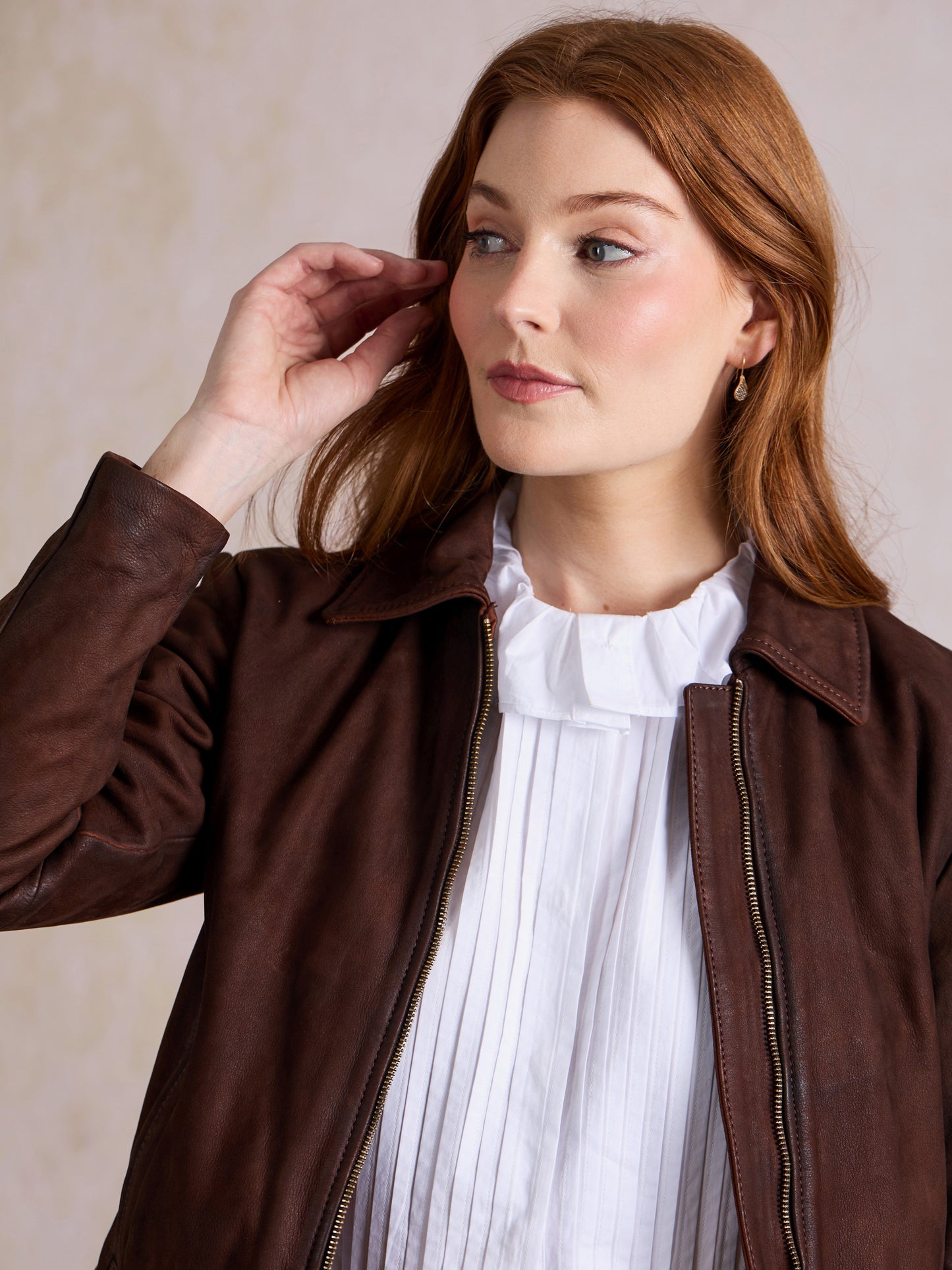 Froswick Leather Bomber Jacket
