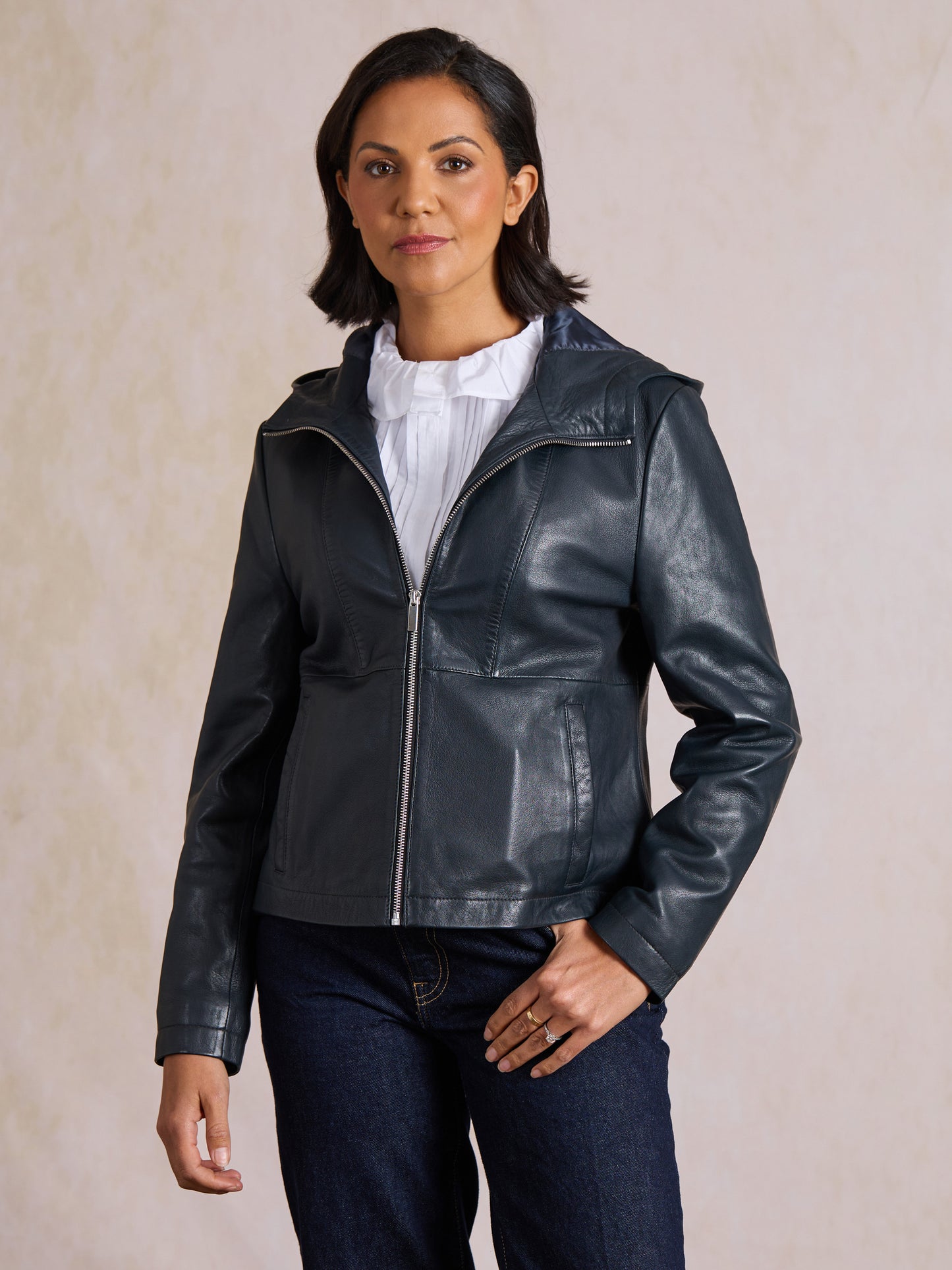 Harter Leather Hooded Jacket