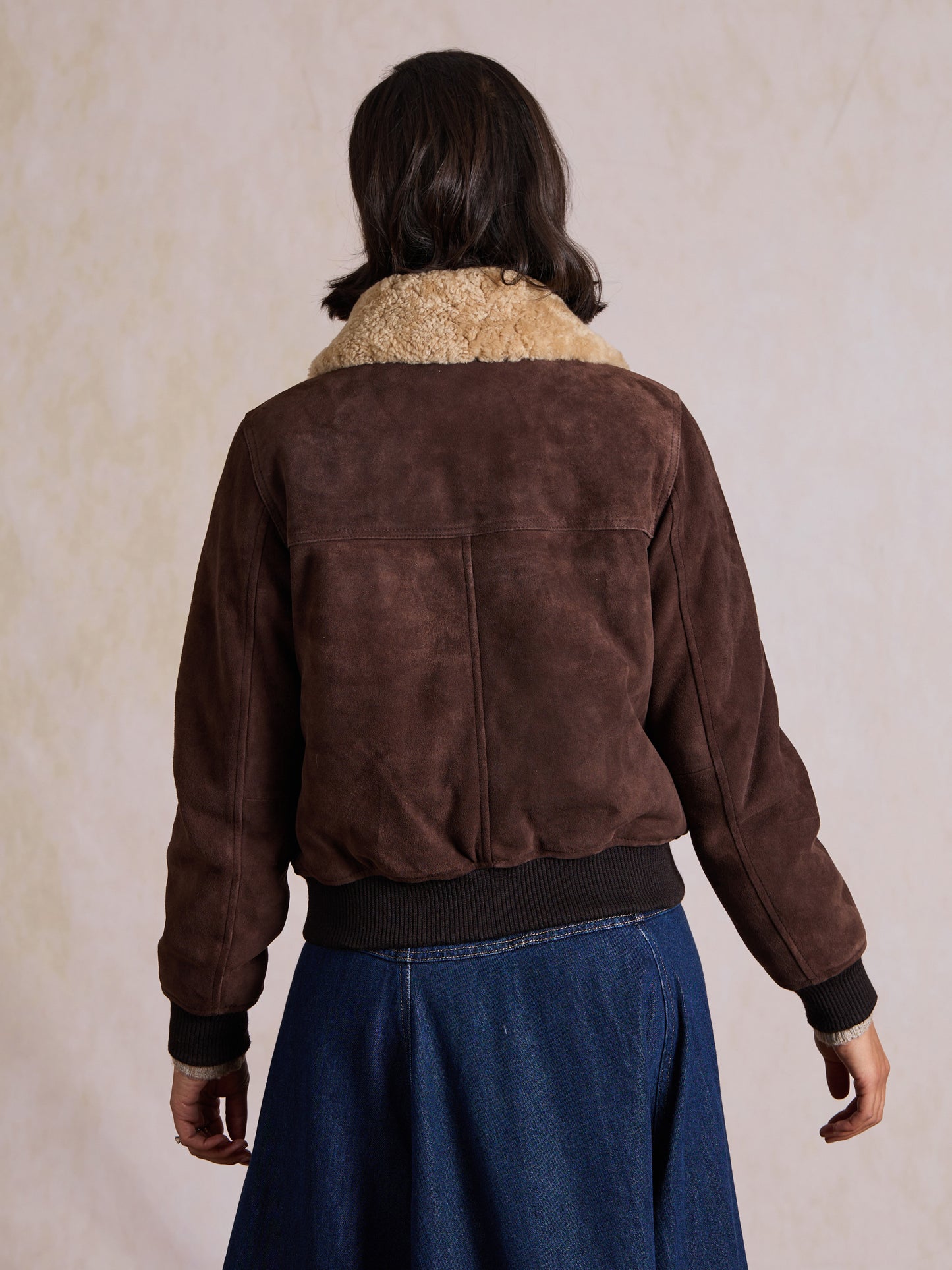 Aldoth Sheepskin Bomber Jacket