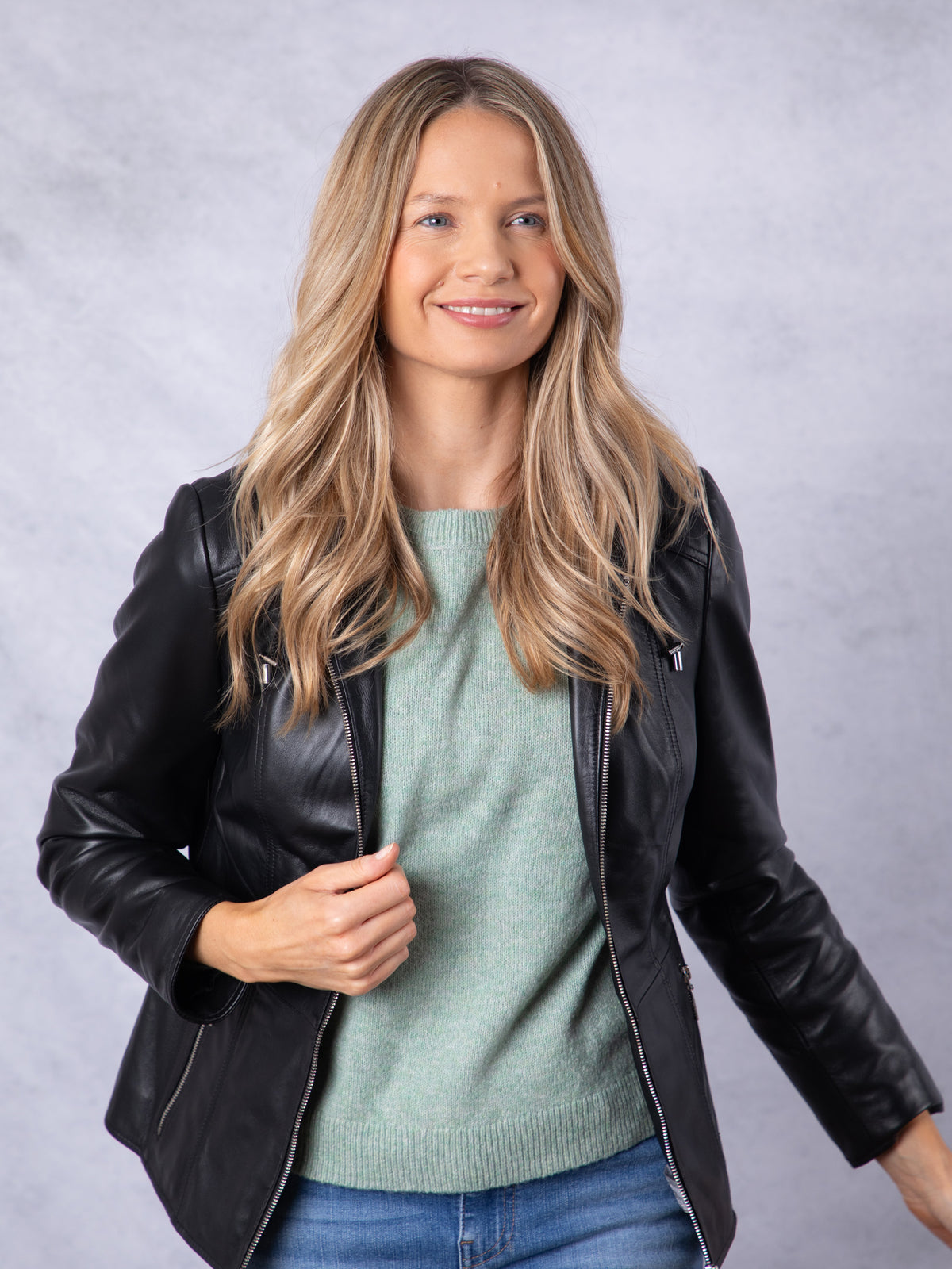 Abbeyville Hooded Leather Jacket