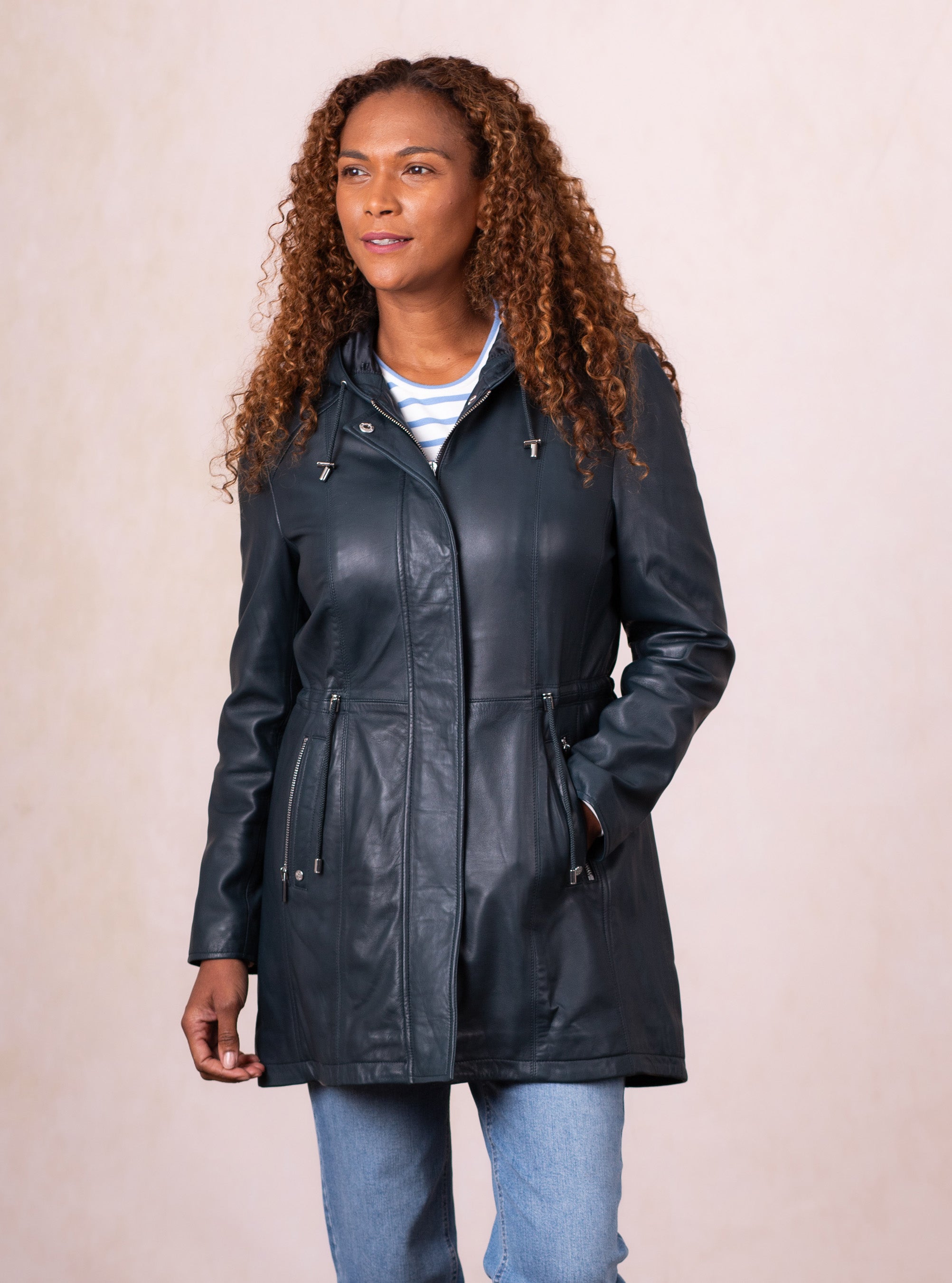 ジャケット・アウター DURBAN leather coat Ambleside Hooded Leather Coat | Lakeland Leather
