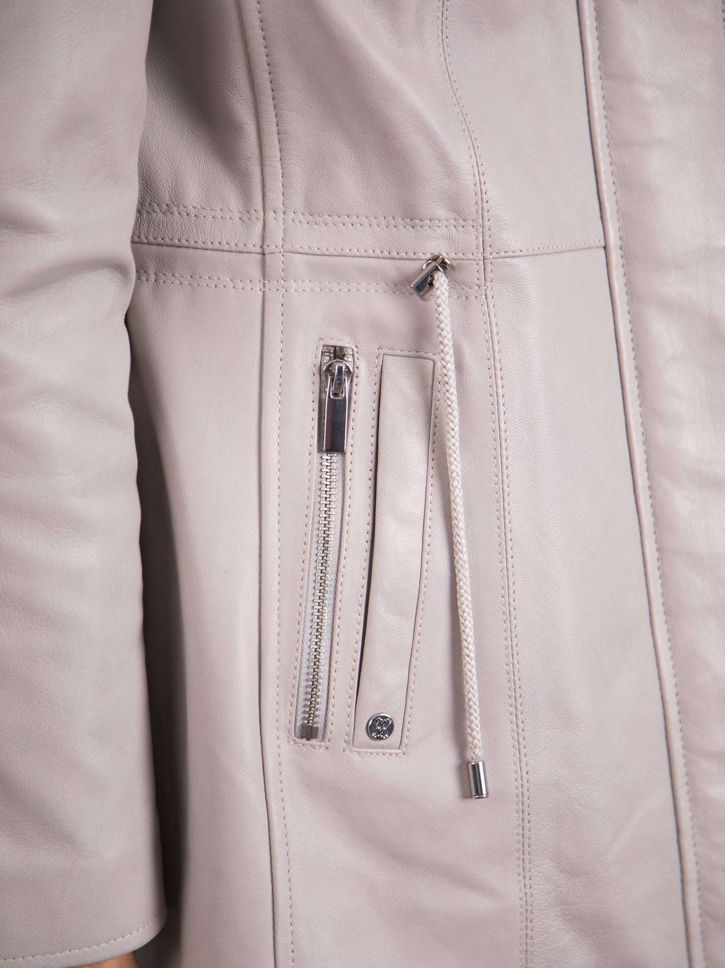 Ambleside Hooded Leather Coat