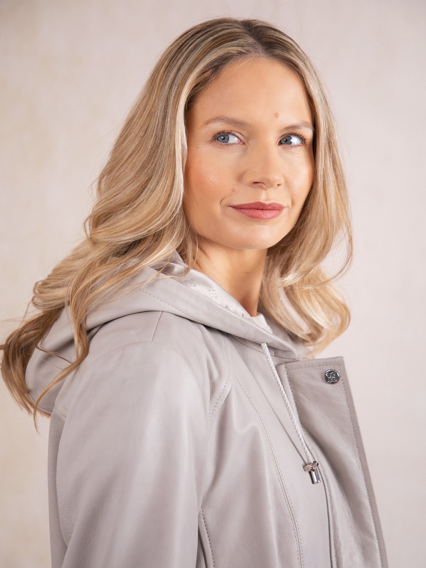 Ambleside Hooded Leather Coat