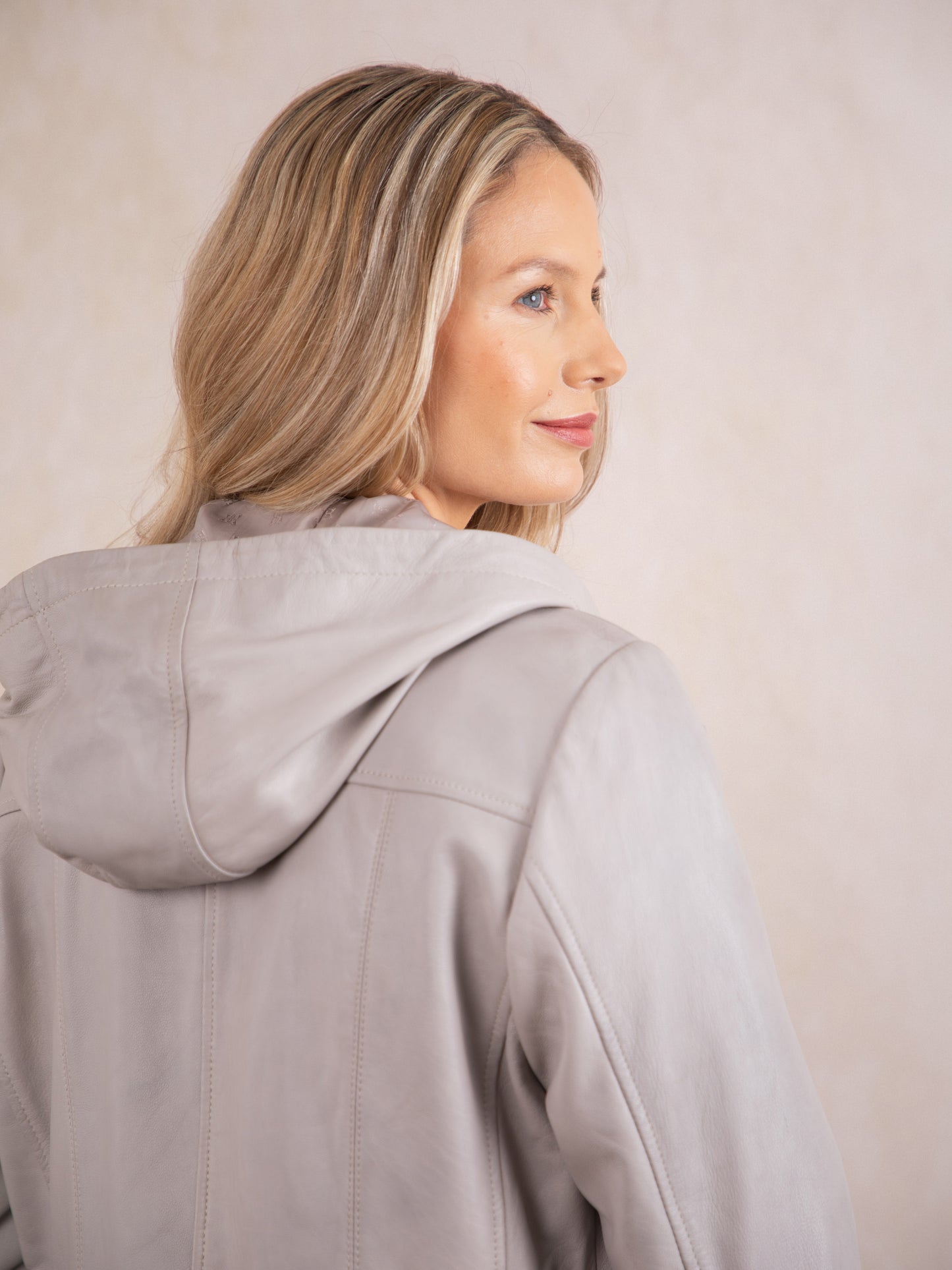 Ambleside Hooded Leather Coat